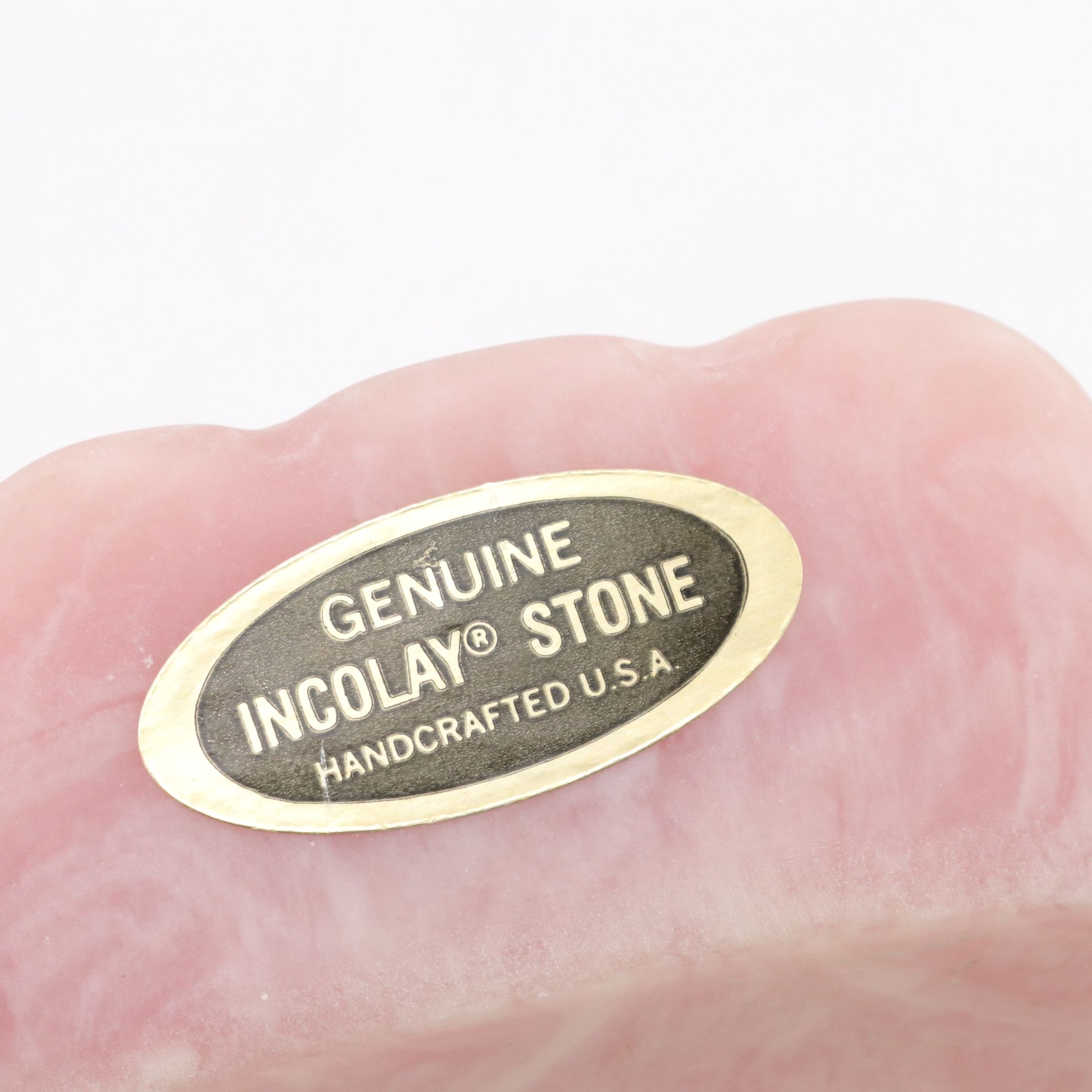 Incolay Stone Relief "Venus at Repose" Soap Dishes with Vanity Box