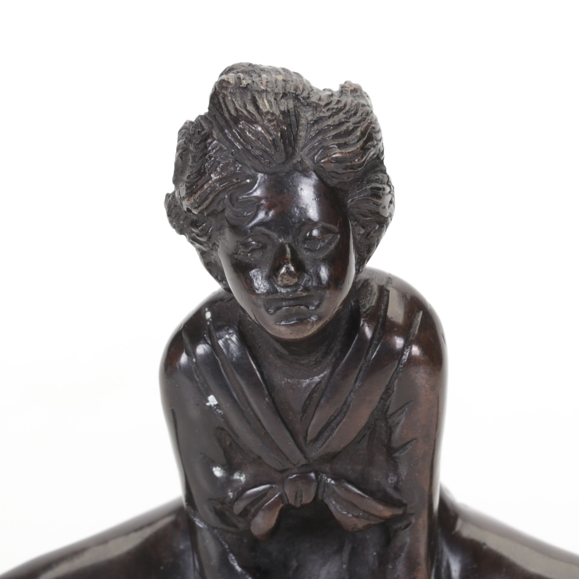 Andrea by Sadek "Children Playing Leapfrog" Bronze Figurine