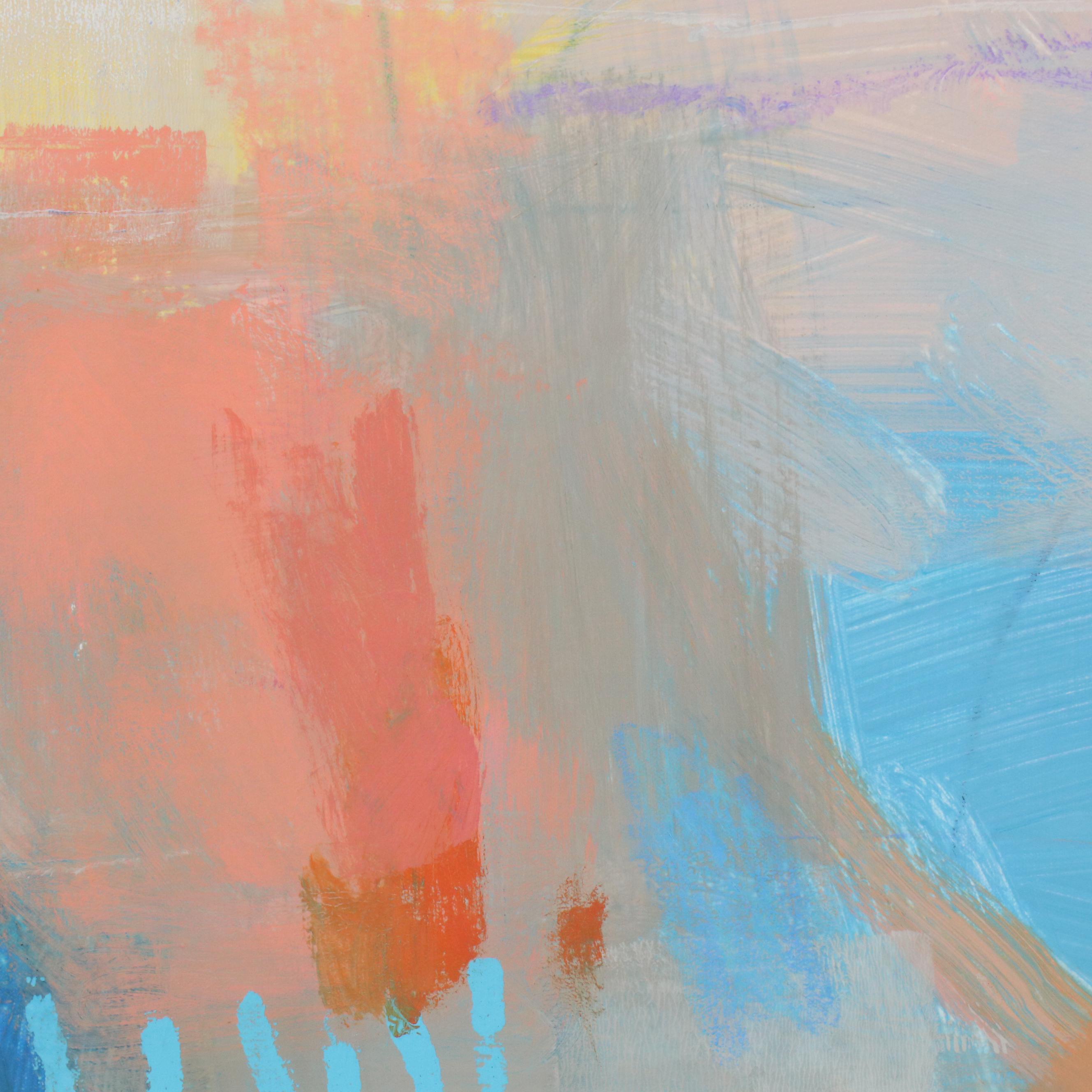 Ursula J. Brenner Abstract Mixed Media Painting, 21st Century