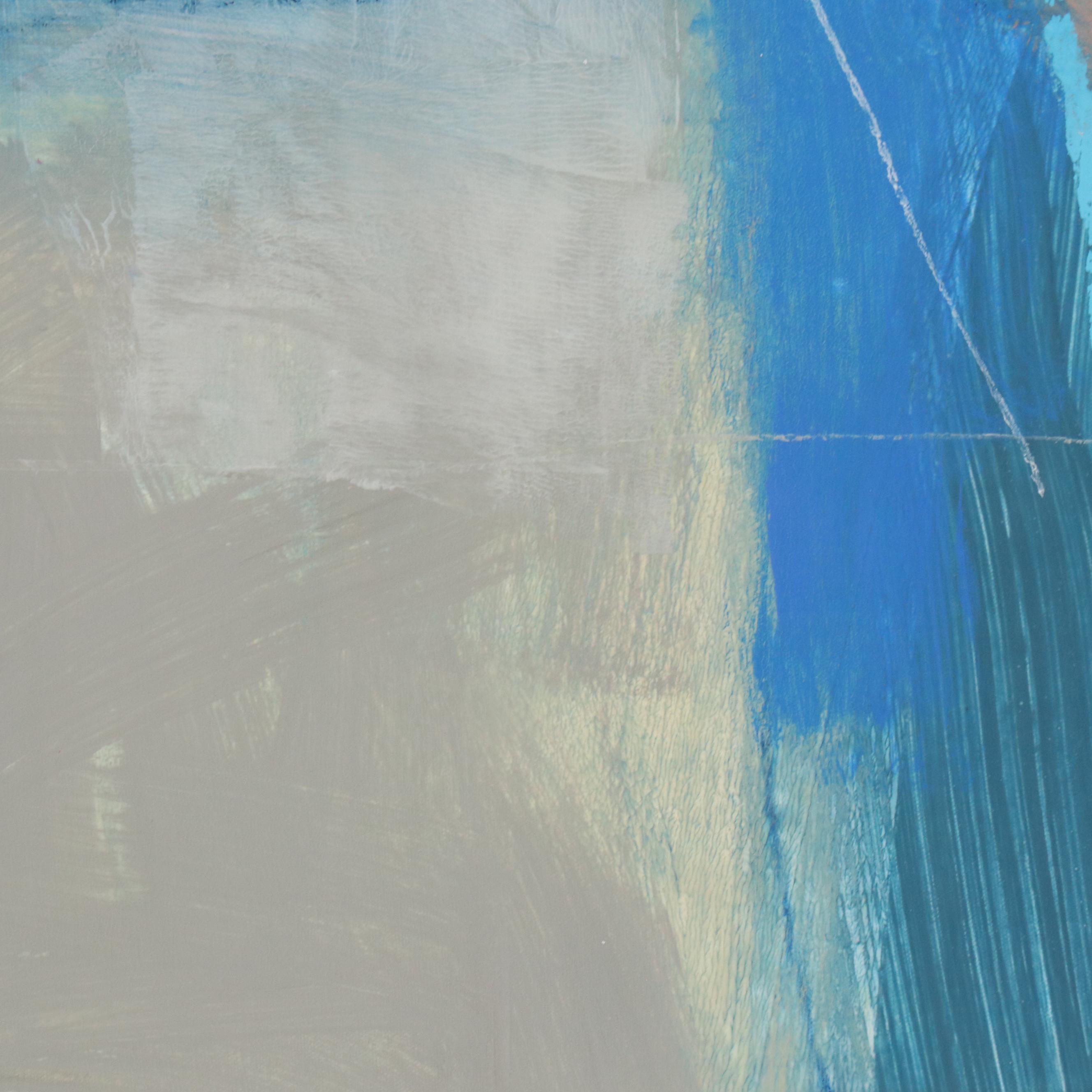 Ursula J. Brenner Abstract Mixed Media Painting, 21st Century