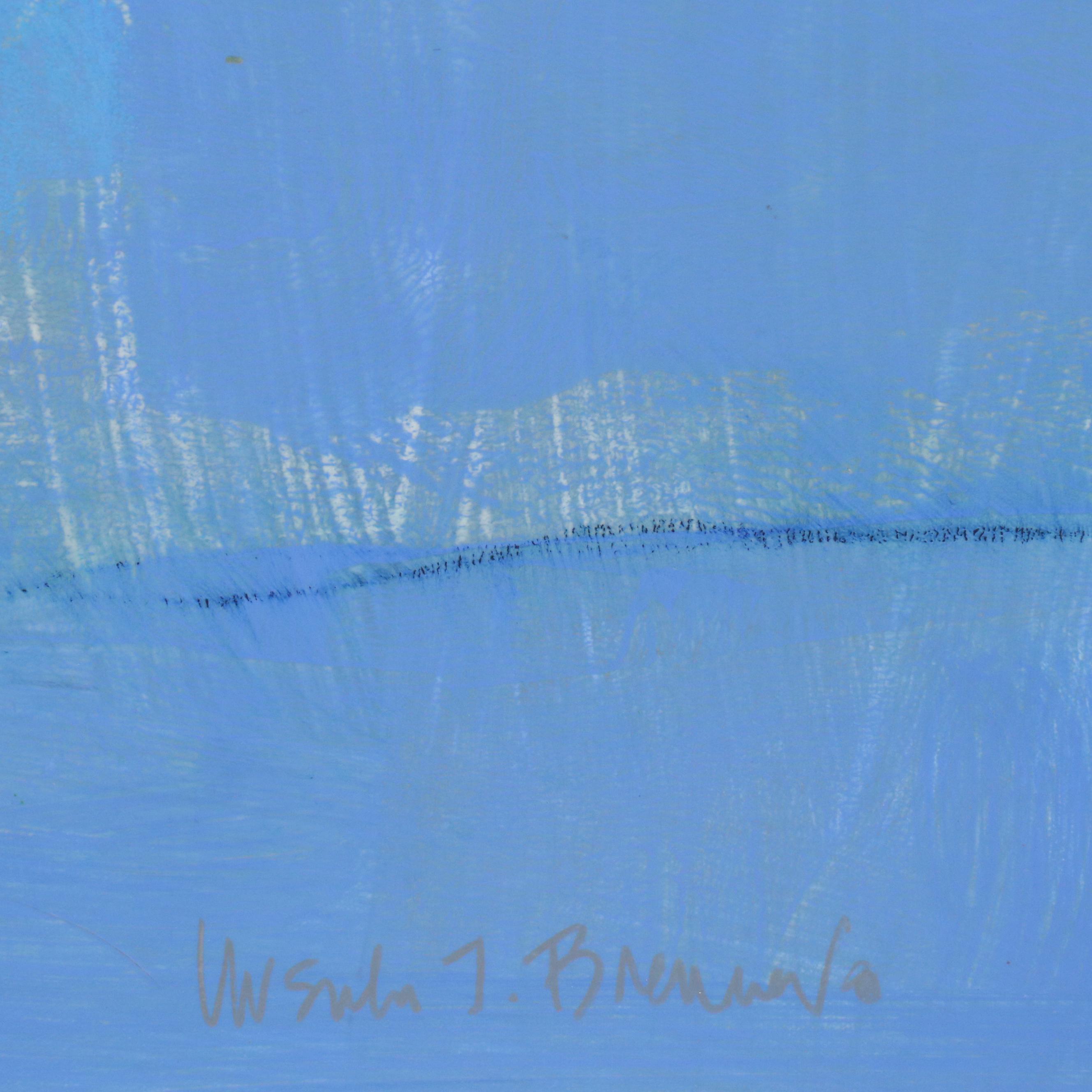 Ursula J. Brenner Abstract Mixed Media Painting, 21st Century