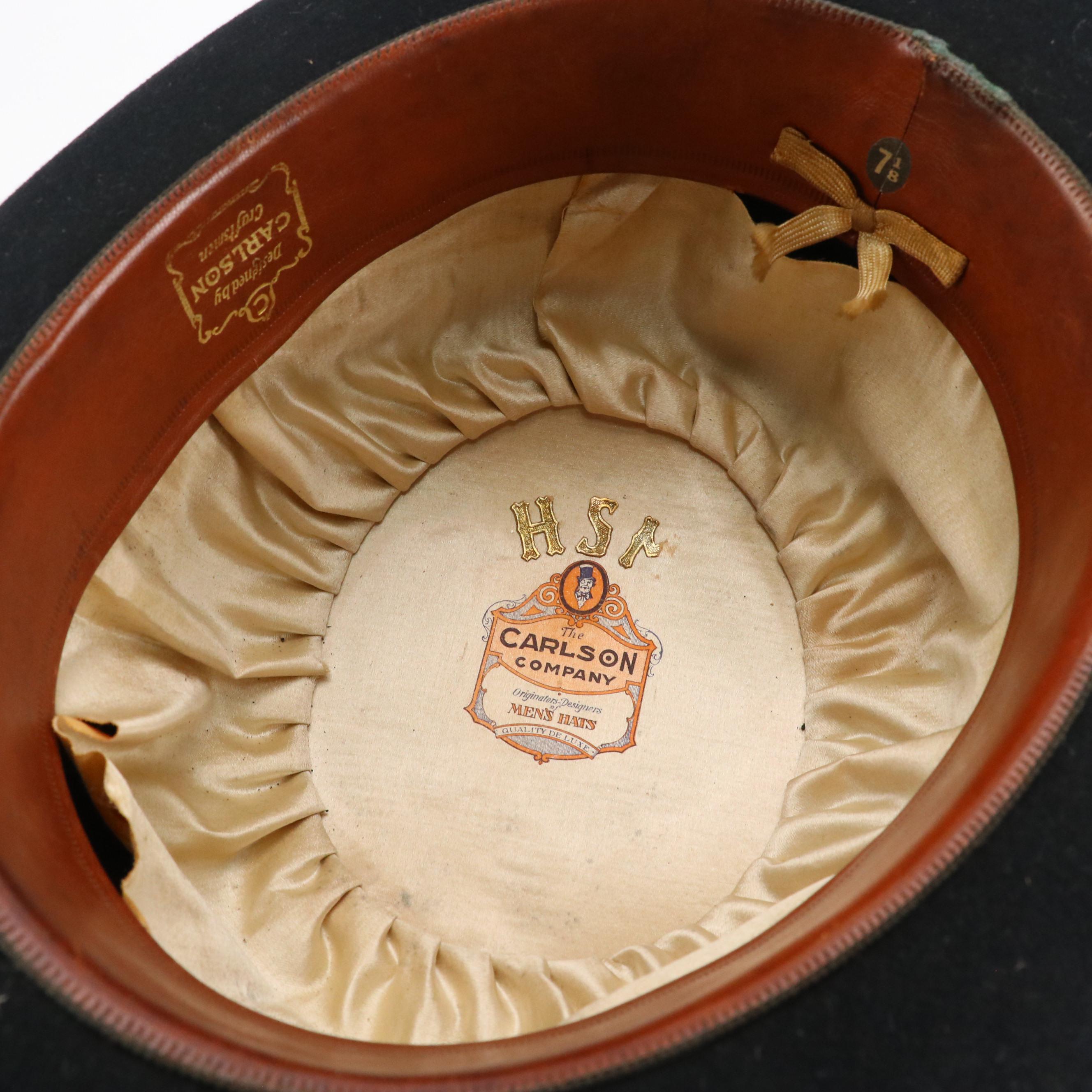 The Carlson Company Bowler Hat in Fur Felt with Hat Box