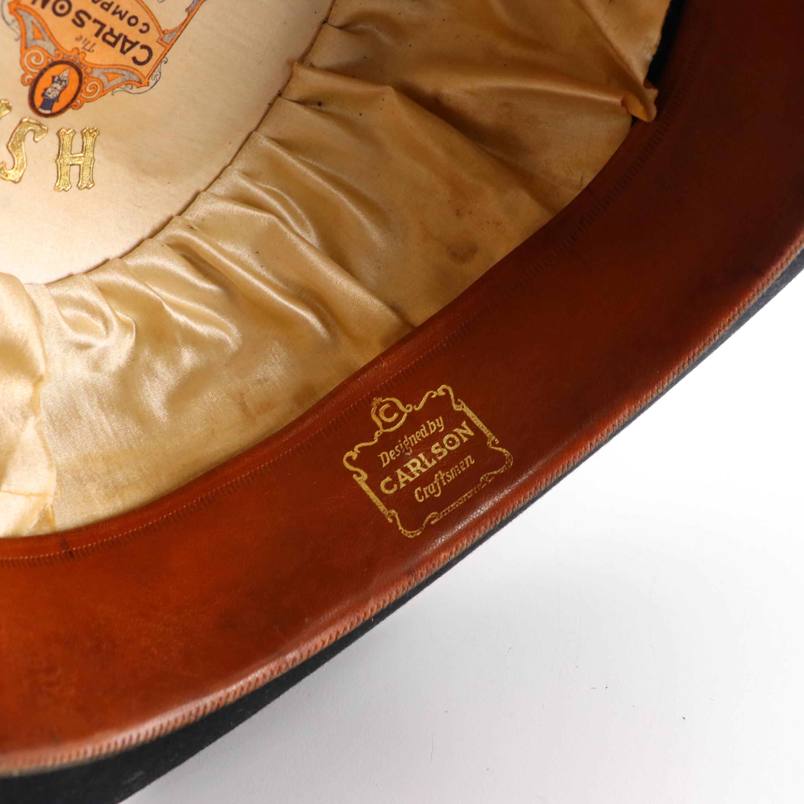 The Carlson Company Bowler Hat in Fur Felt with Hat Box