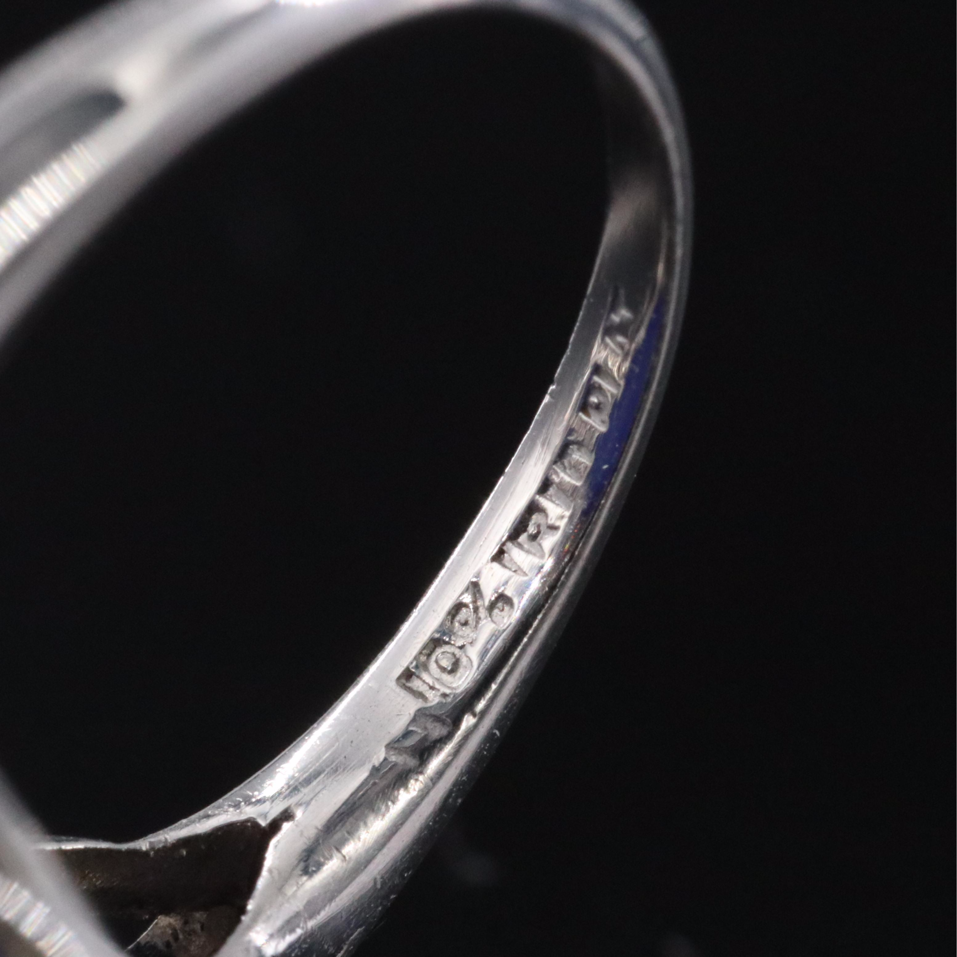 Art Deco Lapis Lazuli and Diamond Platinum Ring