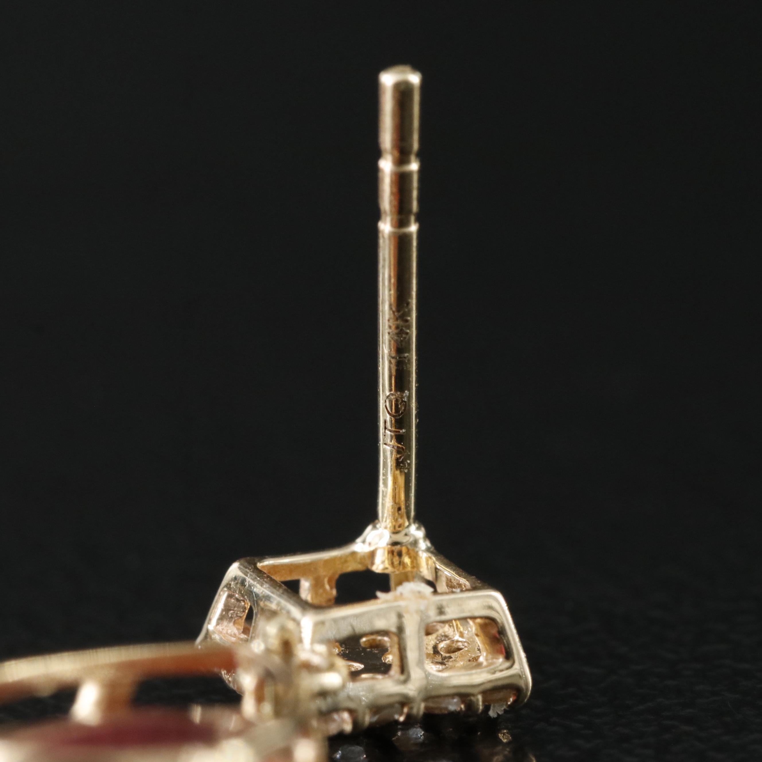 14K Tourmaline and White Sapphire Ring