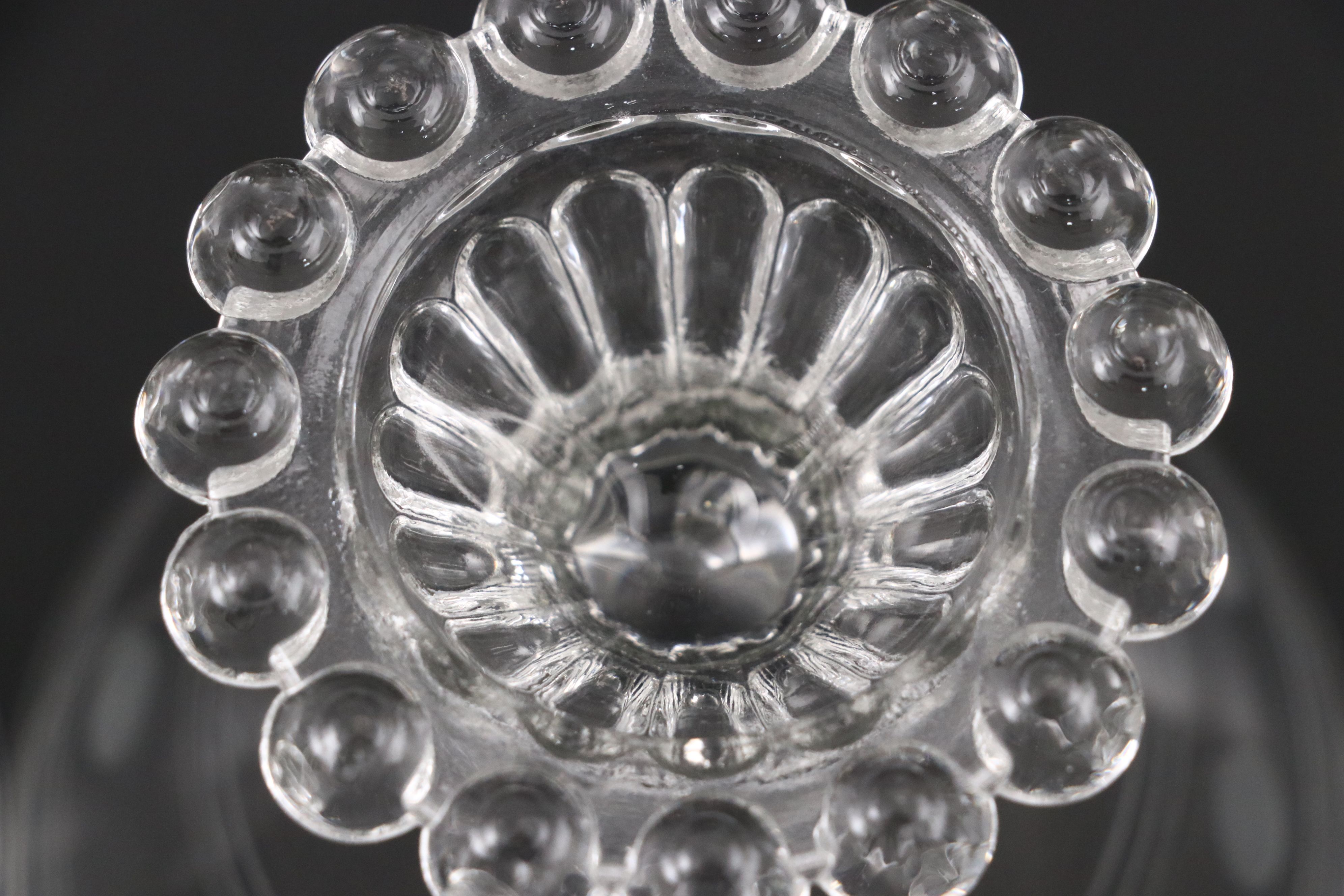 Anchor Hocking Bubble Stem Glass Tall Sherbets