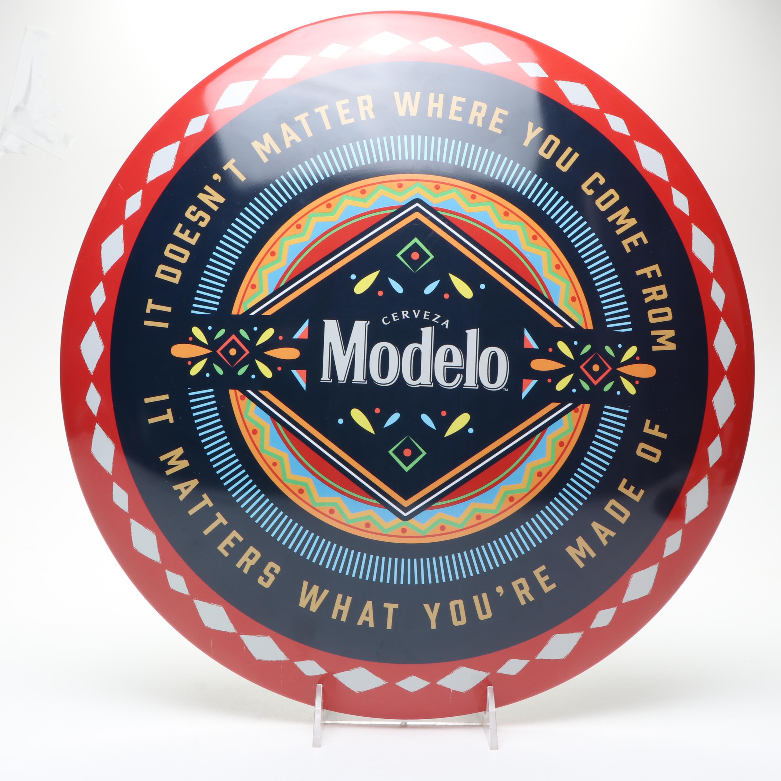 Dome-Shaped Metal Mexican Beer Signs