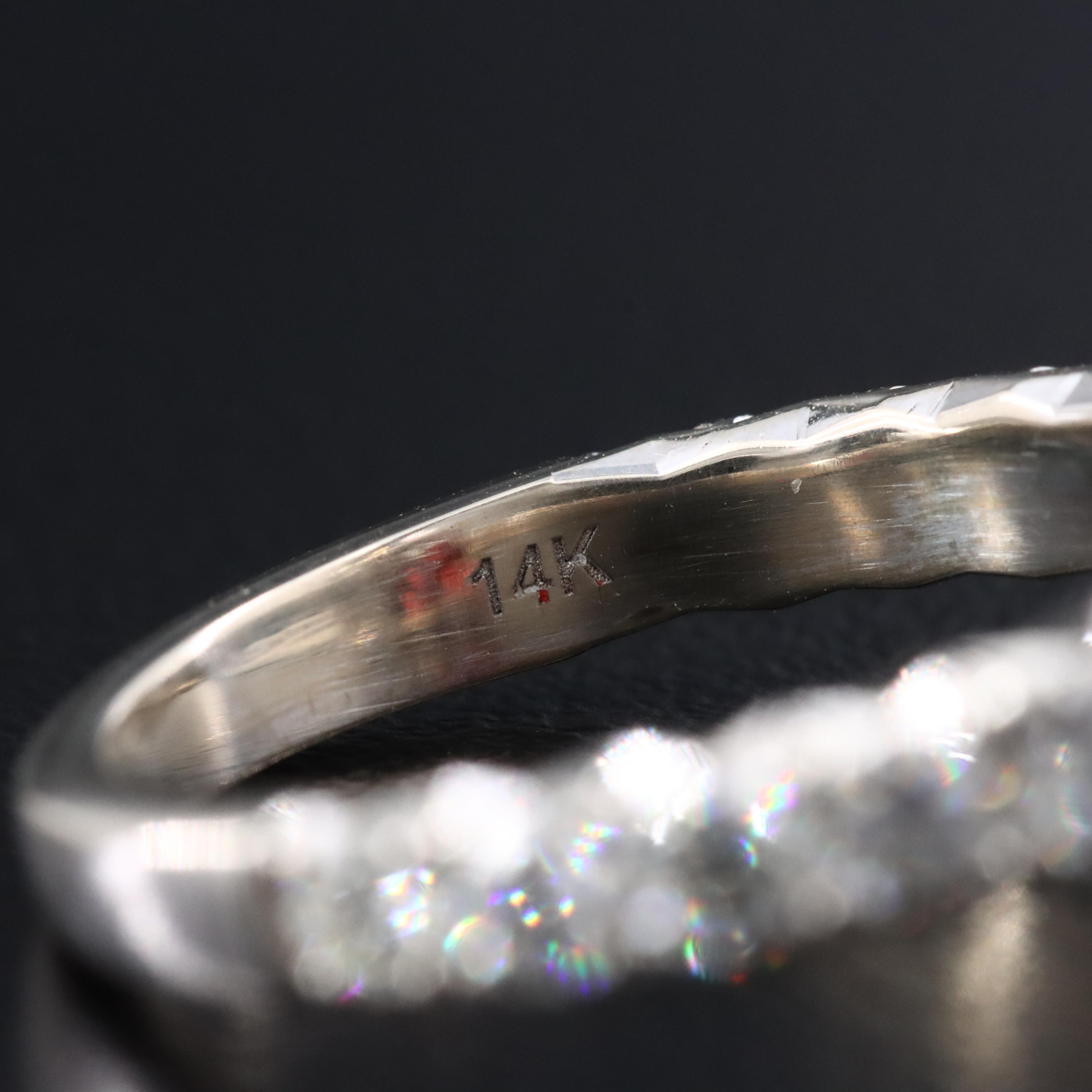 14K Garnet and Diamond Ring