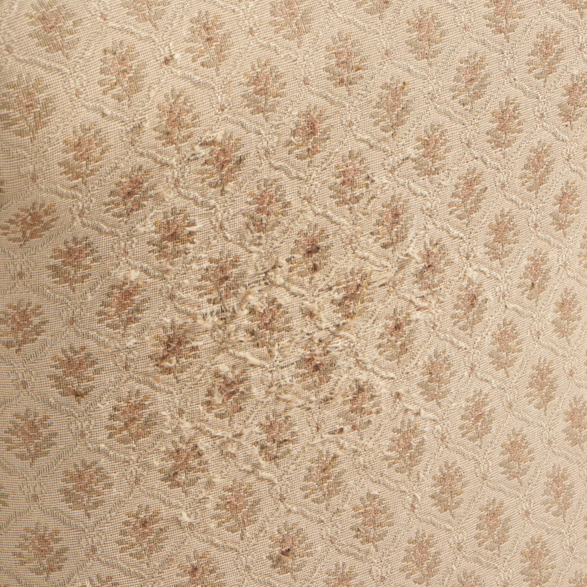 Victorian Walnut Upholstered Goose Neck Rocking Chair