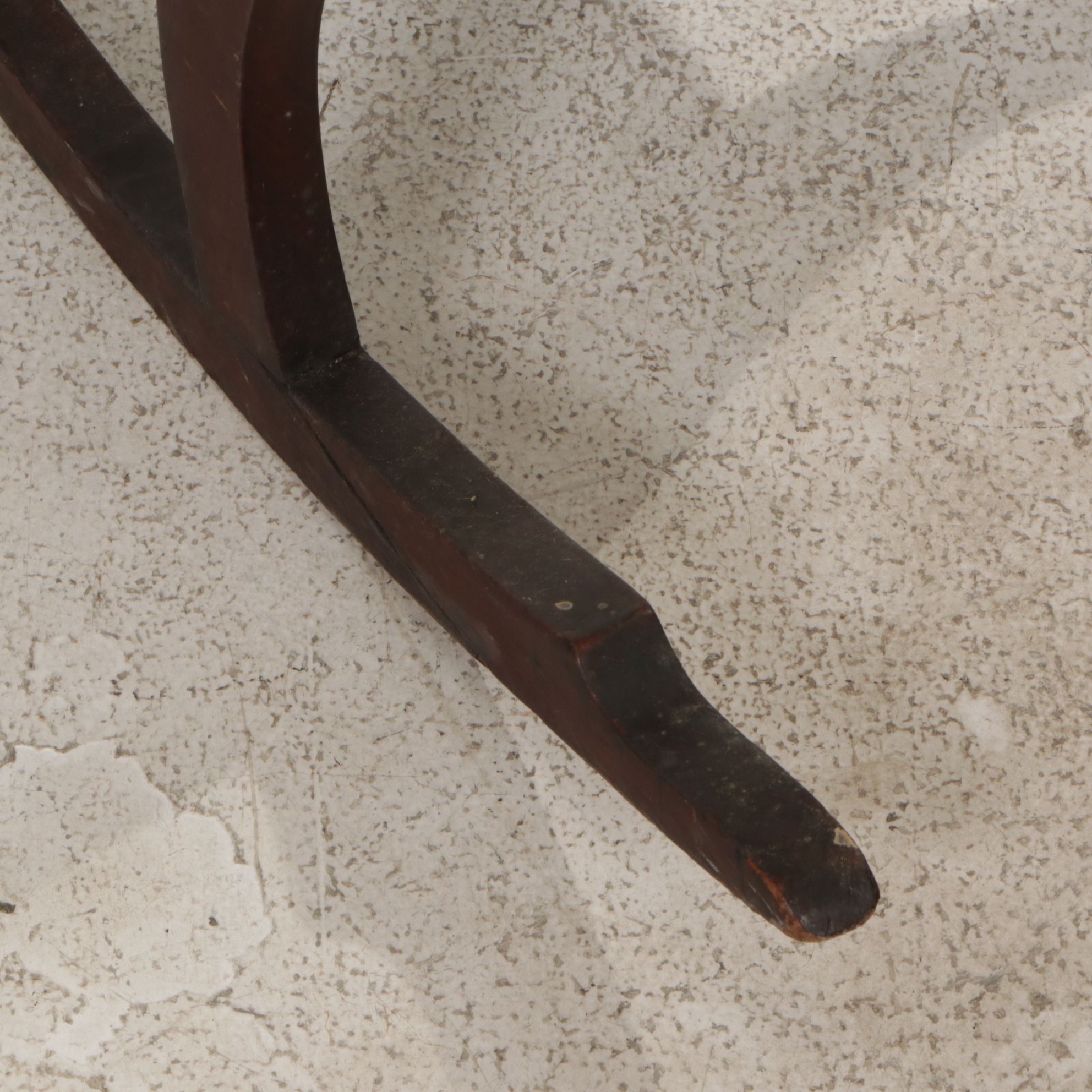 Victorian Walnut Upholstered Goose Neck Rocking Chair