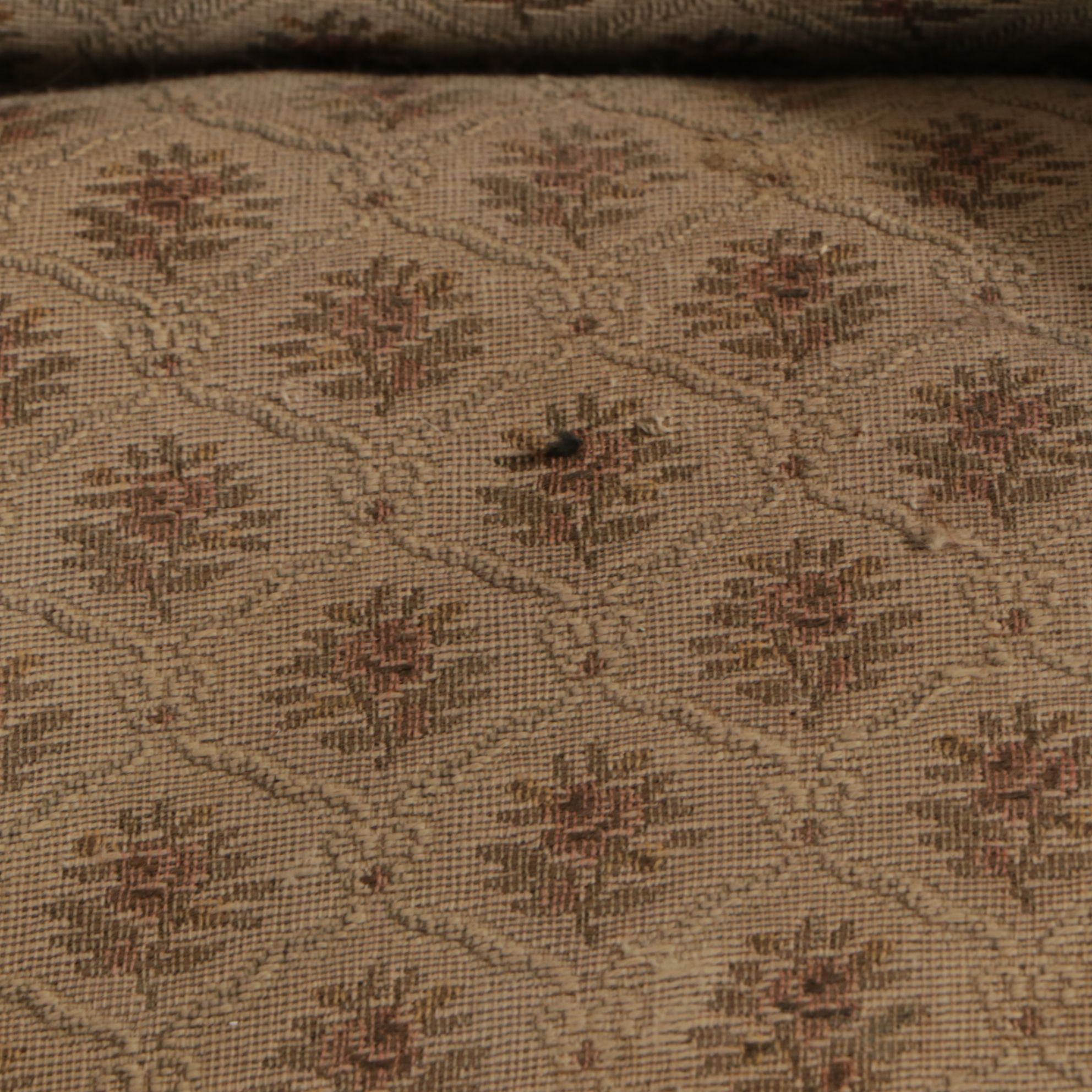 Victorian Walnut Upholstered Goose Neck Rocking Chair