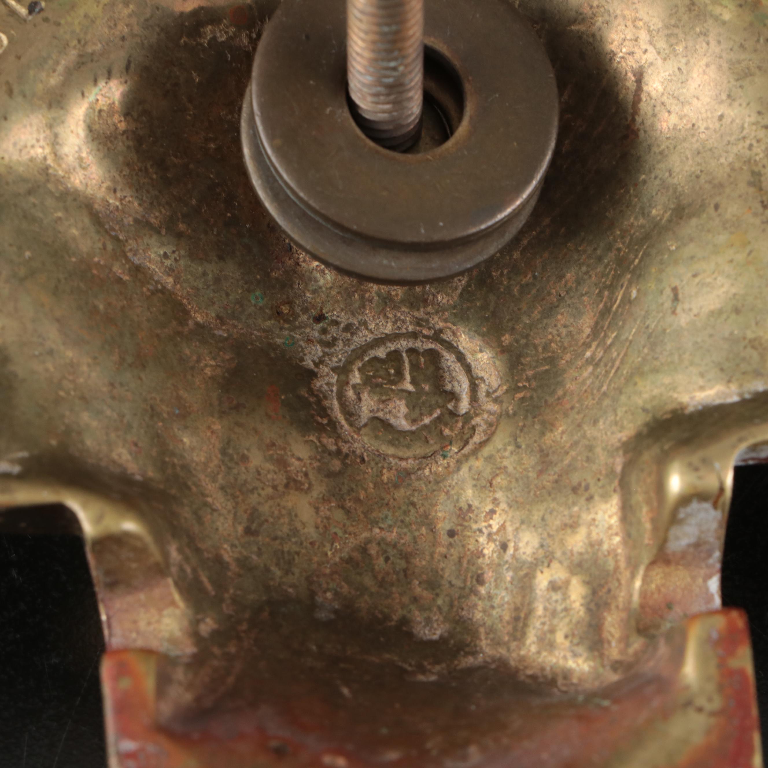 Lion Head Brass Finish Metal Door Knocker