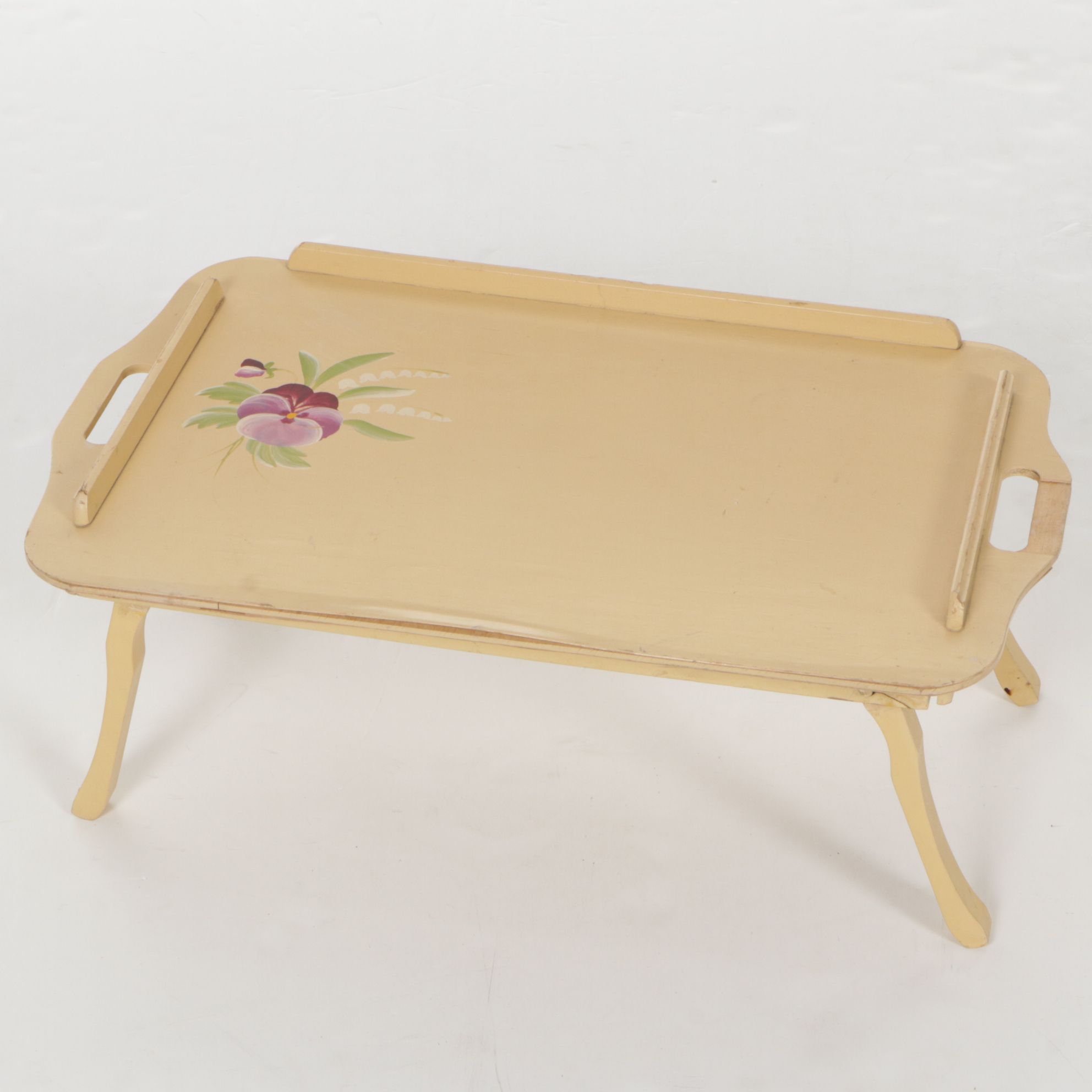 General Wood Products "The Golden Rule" Line Folding Breakfast Tray, 1940s-1950s
