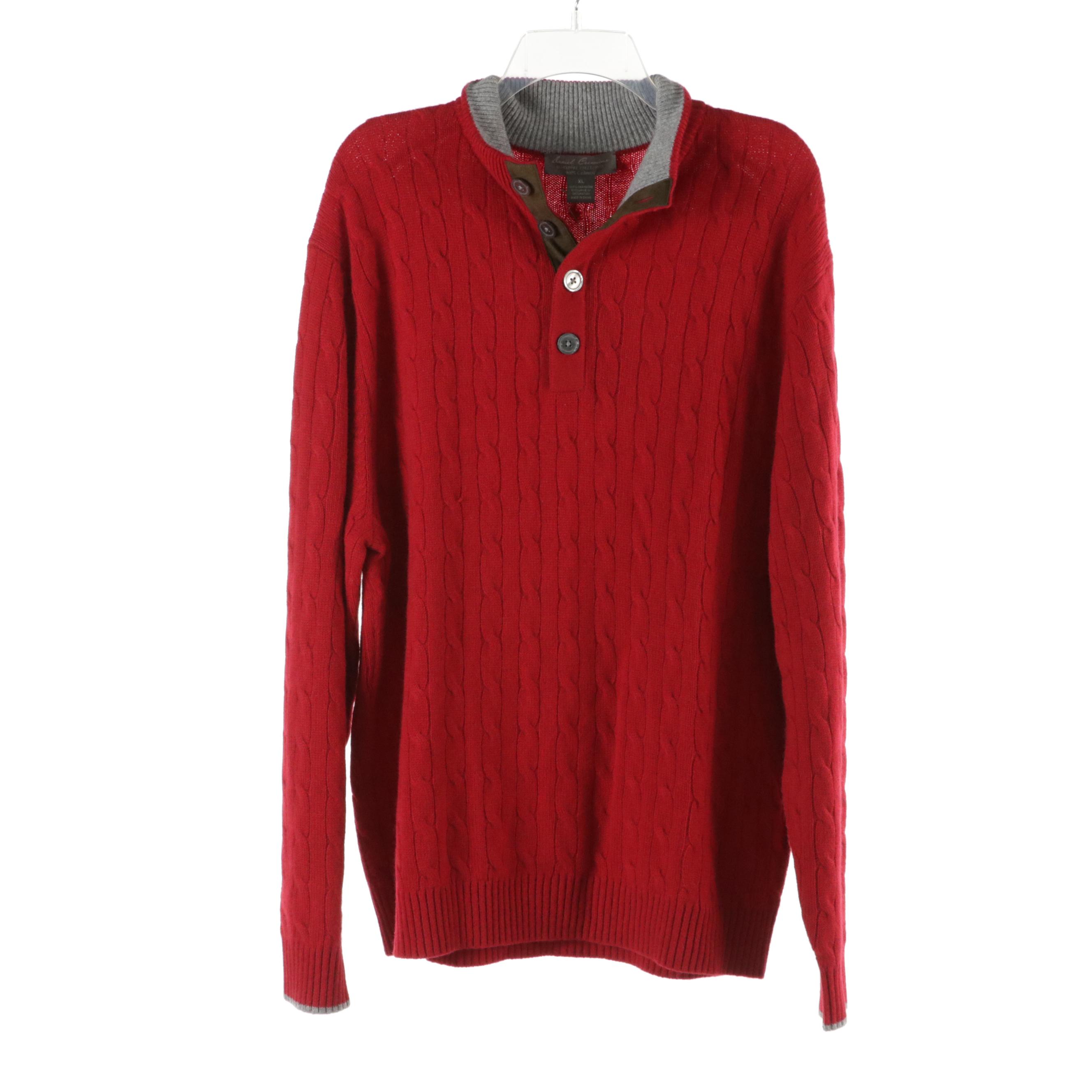 Men's Cashmere Polo By Ralph Lauren, Daniel Cremieux and Jos. A. Bank Sweaters