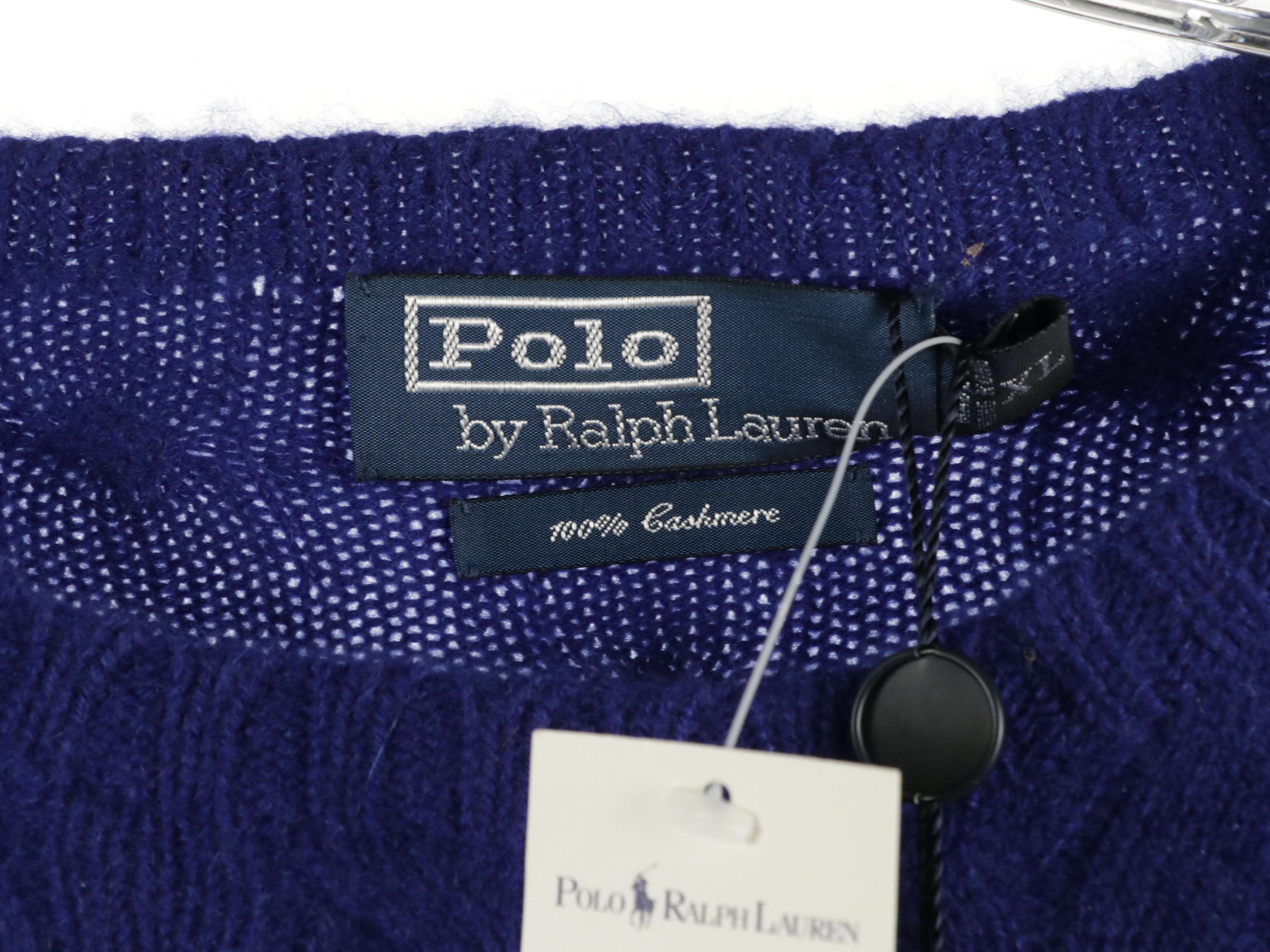 Men's Cashmere Polo By Ralph Lauren, Daniel Cremieux and Jos. A. Bank Sweaters