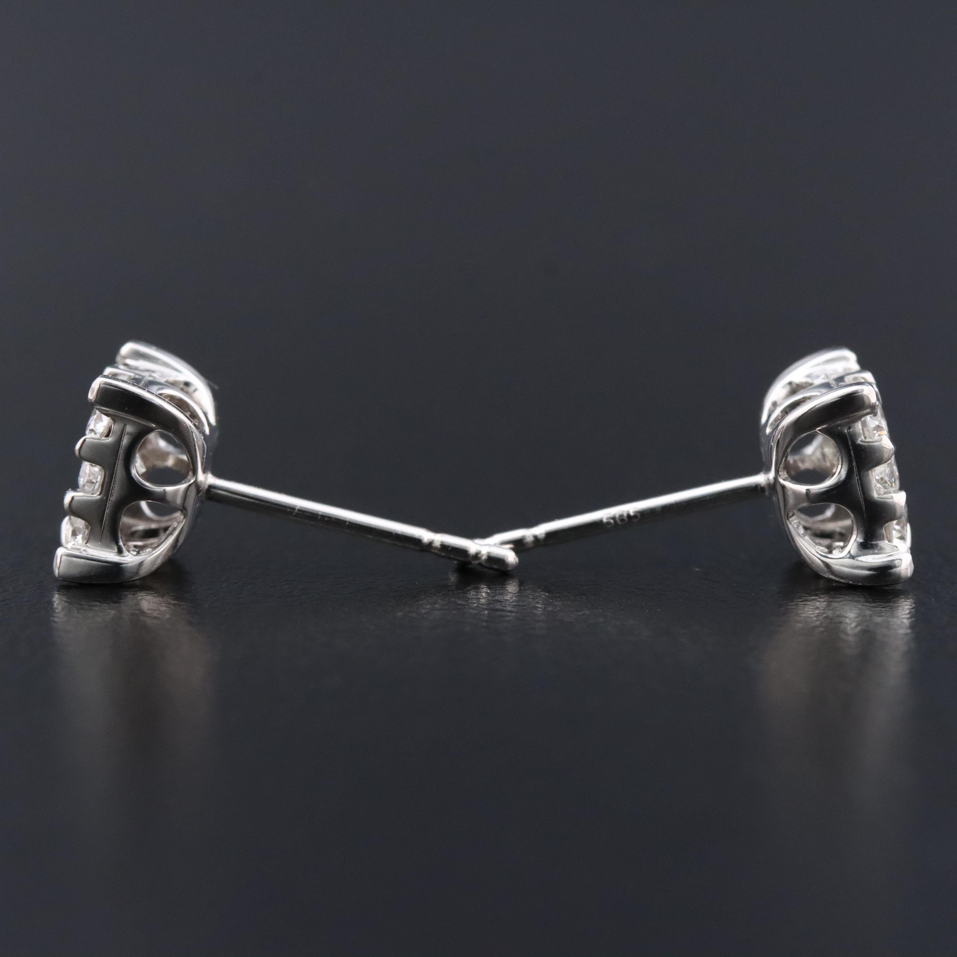 14K 0.76 CTW Diamond Earrings