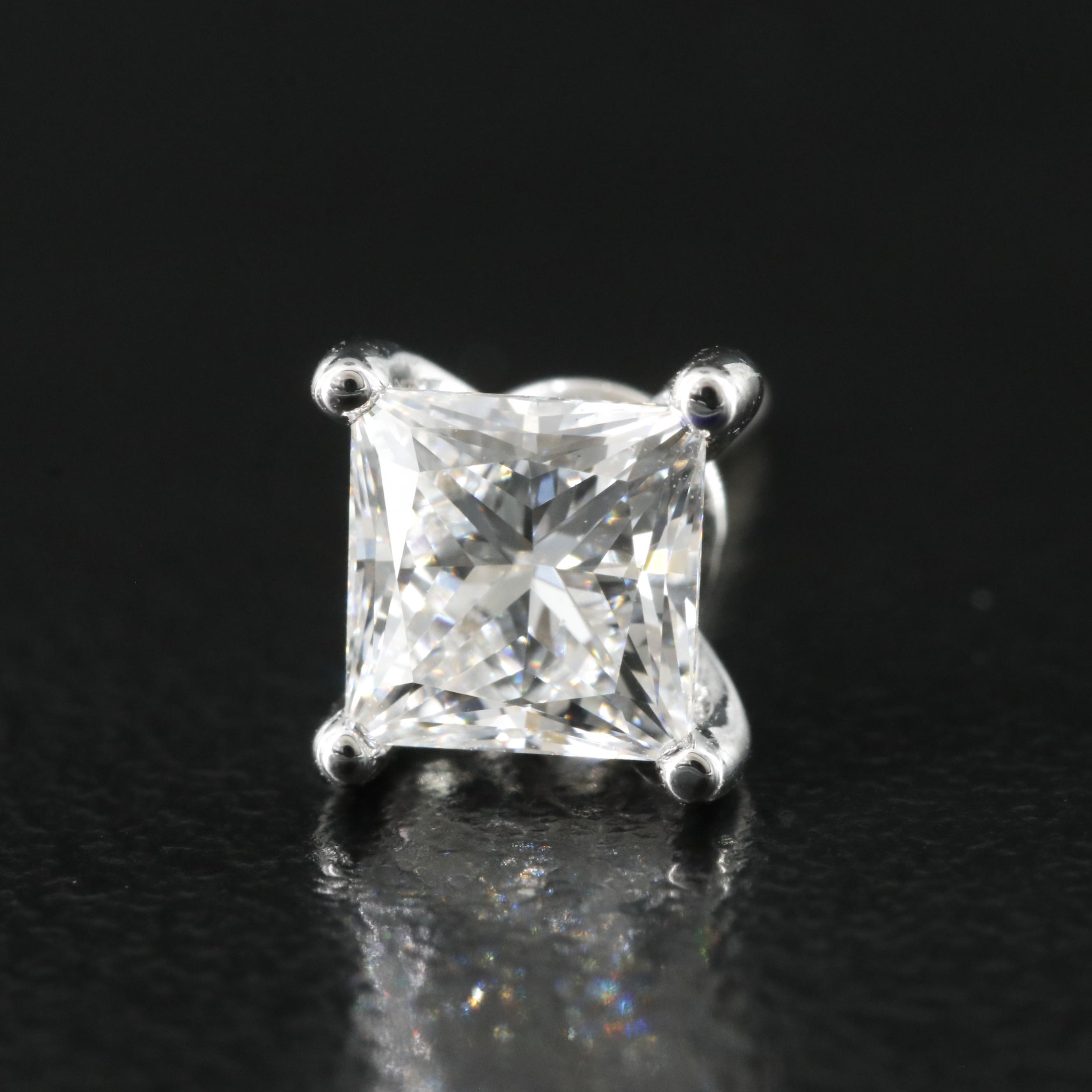 14K 1.46 CTW Lab Grown Diamond Stud Earrings with Online IGI Reports