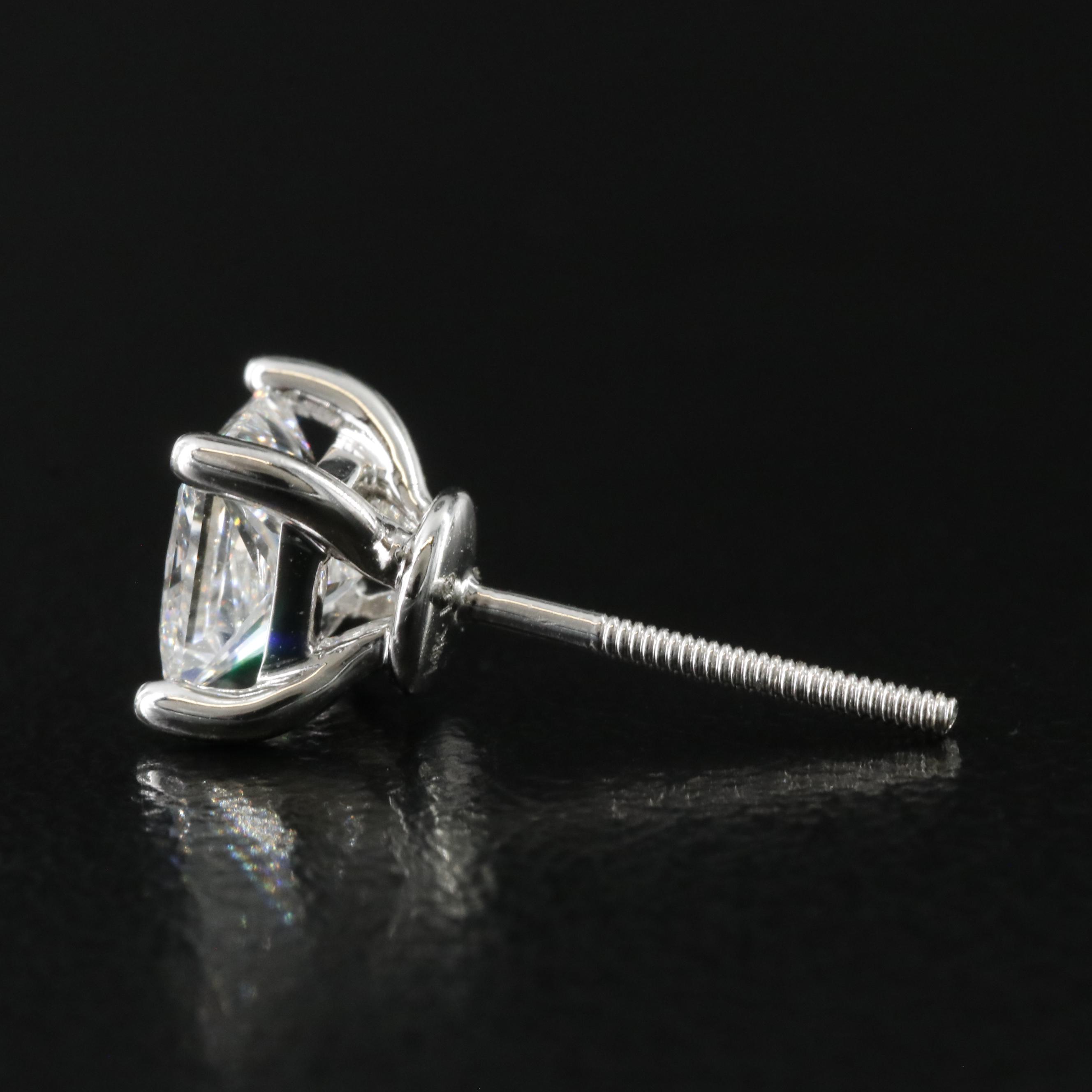 14K 1.46 CTW Lab Grown Diamond Stud Earrings with Online IGI Reports