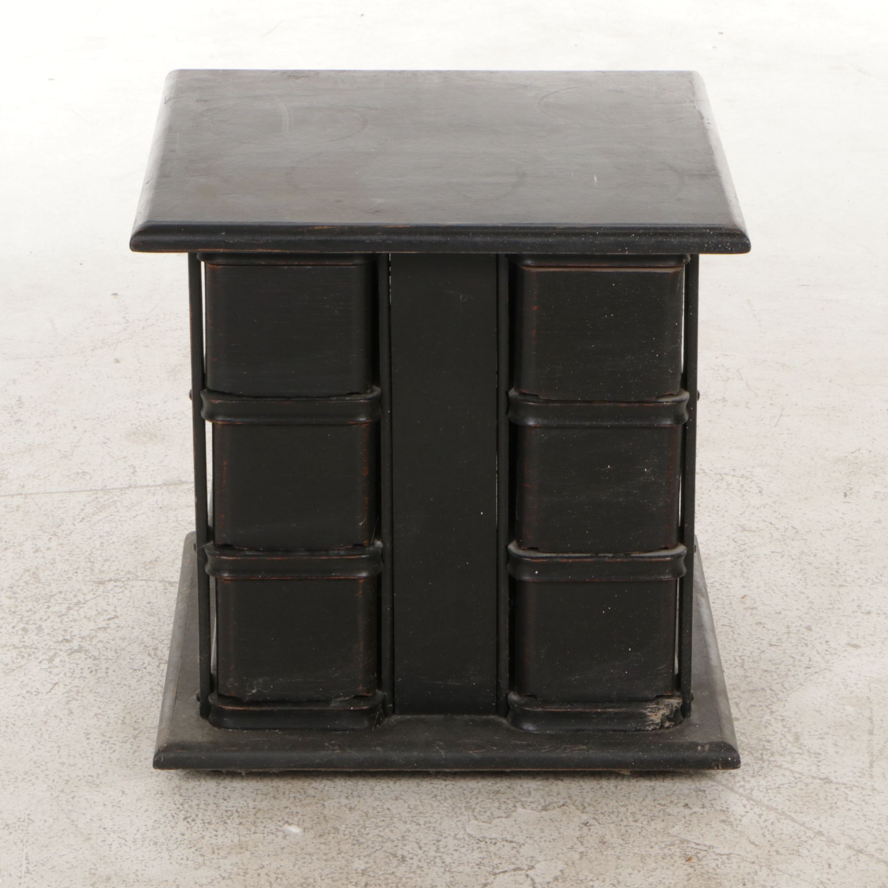 Wooden Six-Drawer Sewing Supplies Storage Chest