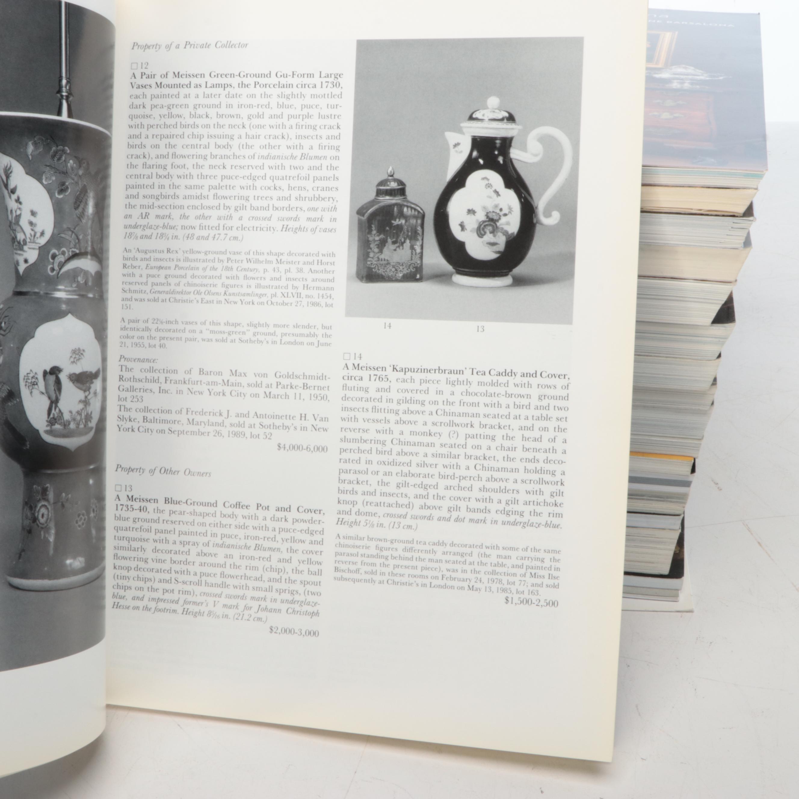 Sotheby's, Christie's with Other Catalogs, Late 20th/Early 21st Century