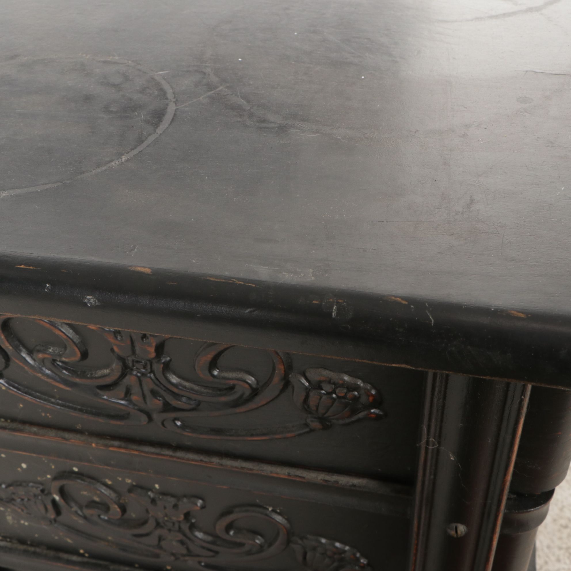 Wooden Six-Drawer Sewing Supplies Storage Chest