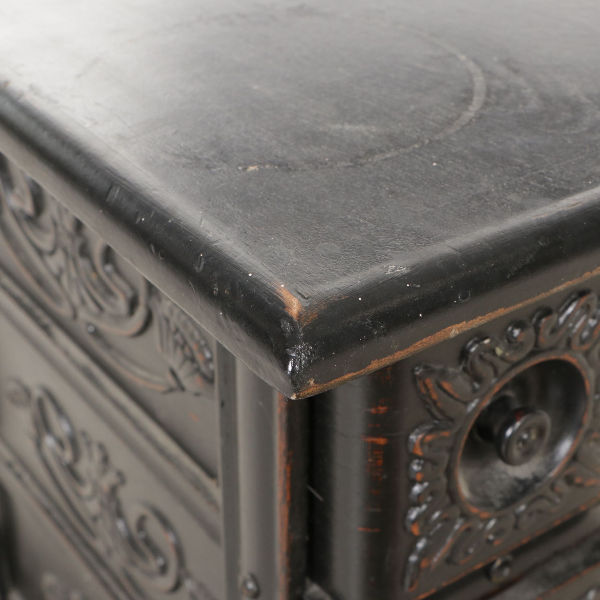 Wooden Six-Drawer Sewing Supplies Storage Chest