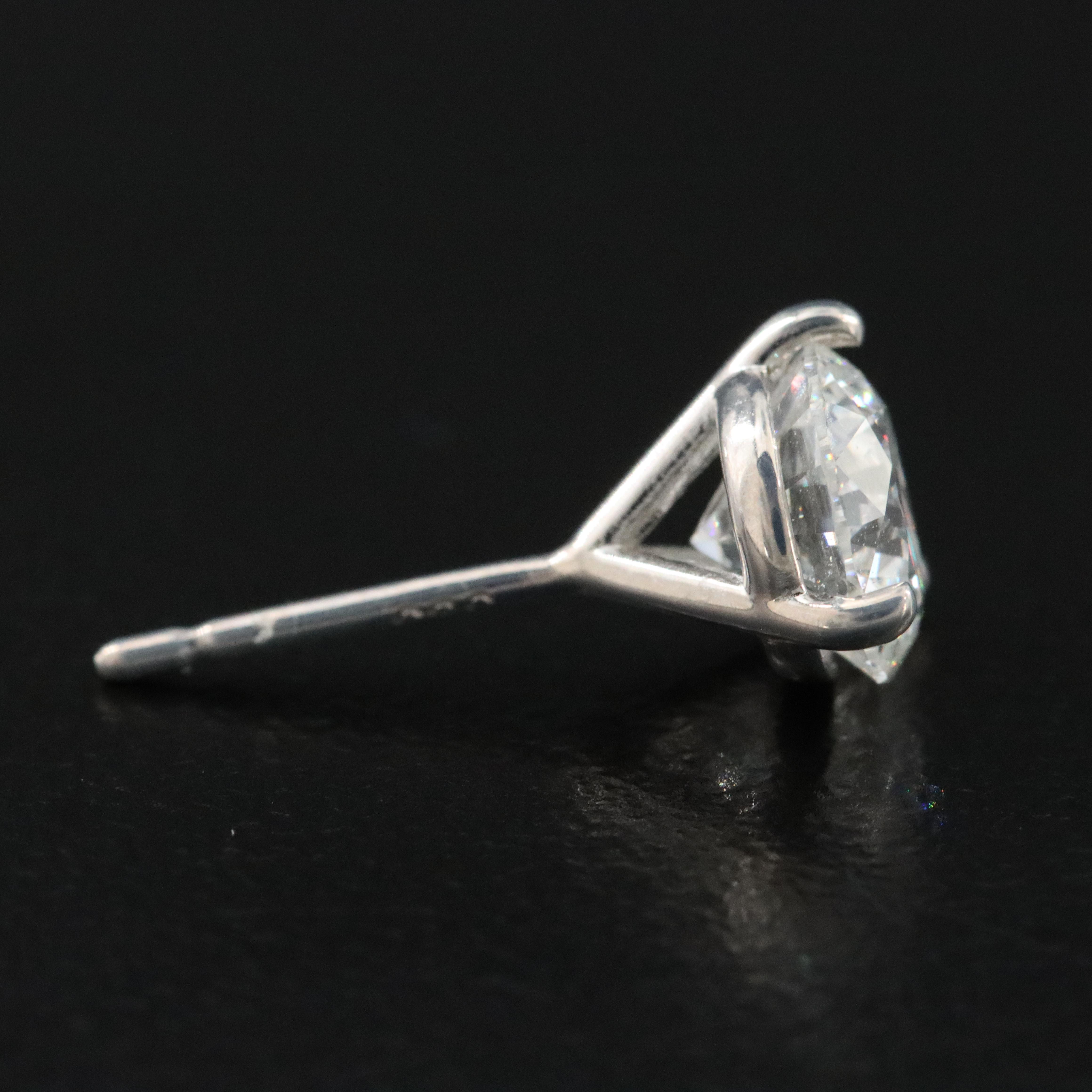 14K 1.98 CTW Lab Grown Diamond Martini Solitaire Earrings