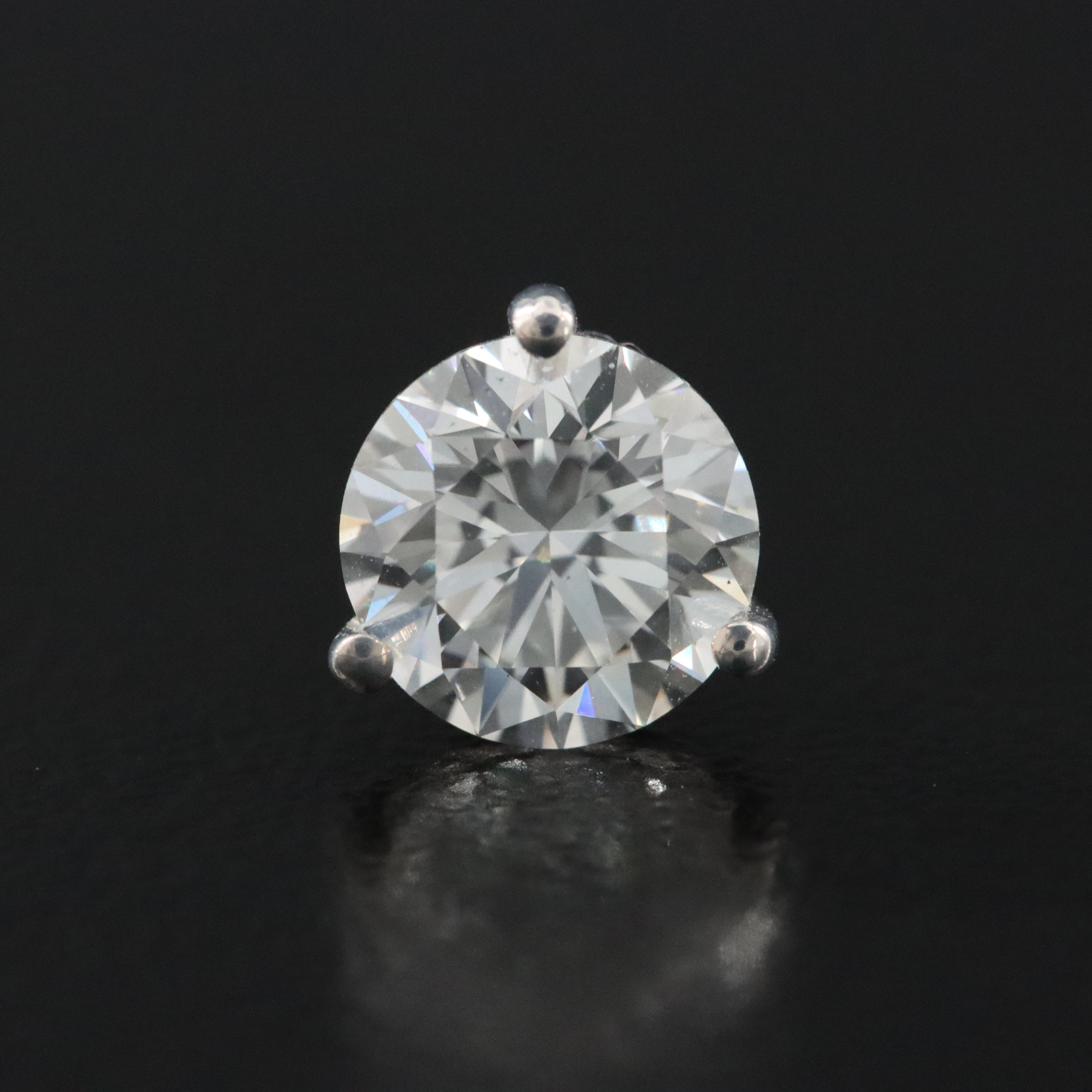 14K 1.98 CTW Lab Grown Diamond Martini Solitaire Earrings