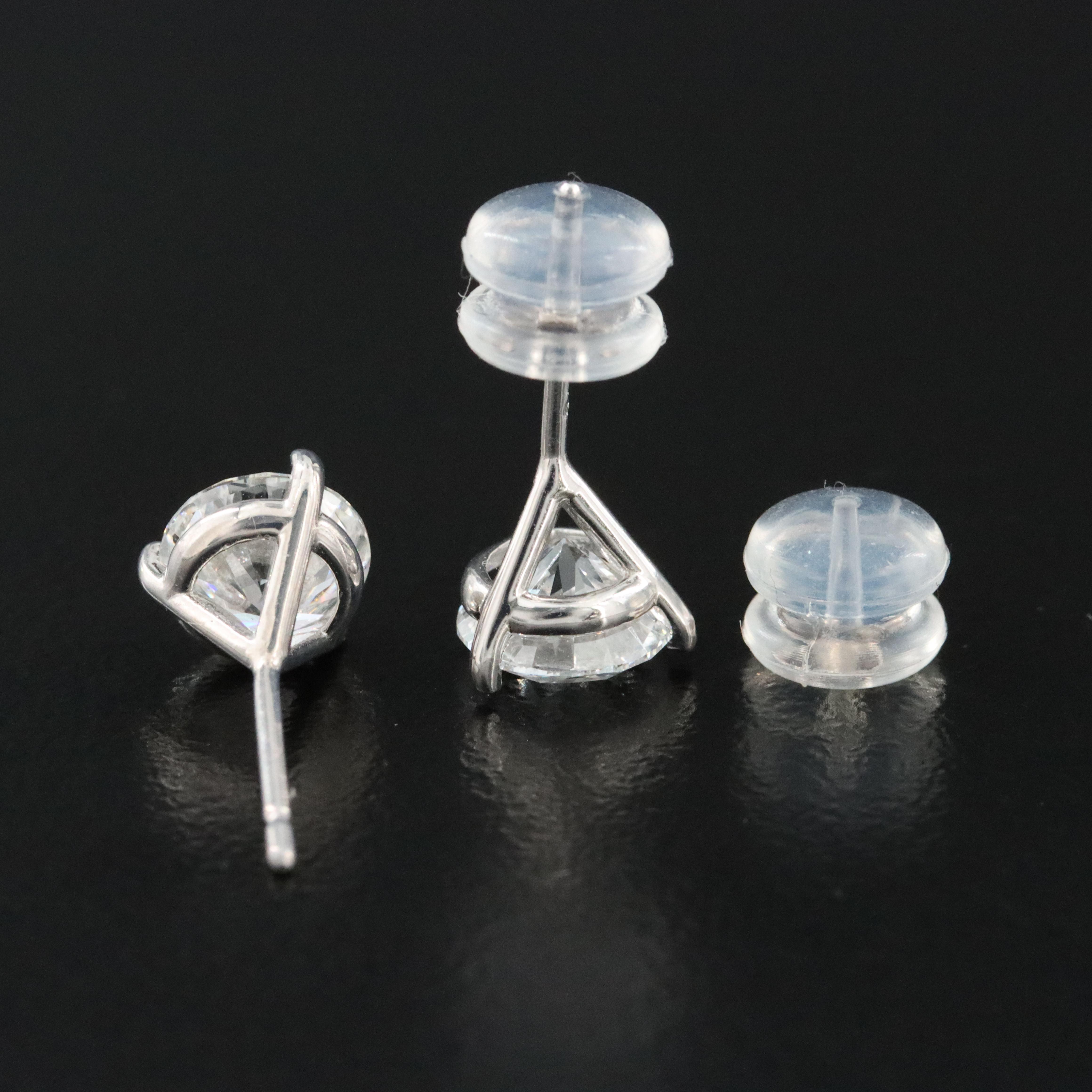 14K 1.98 CTW Lab Grown Diamond Martini Solitaire Earrings