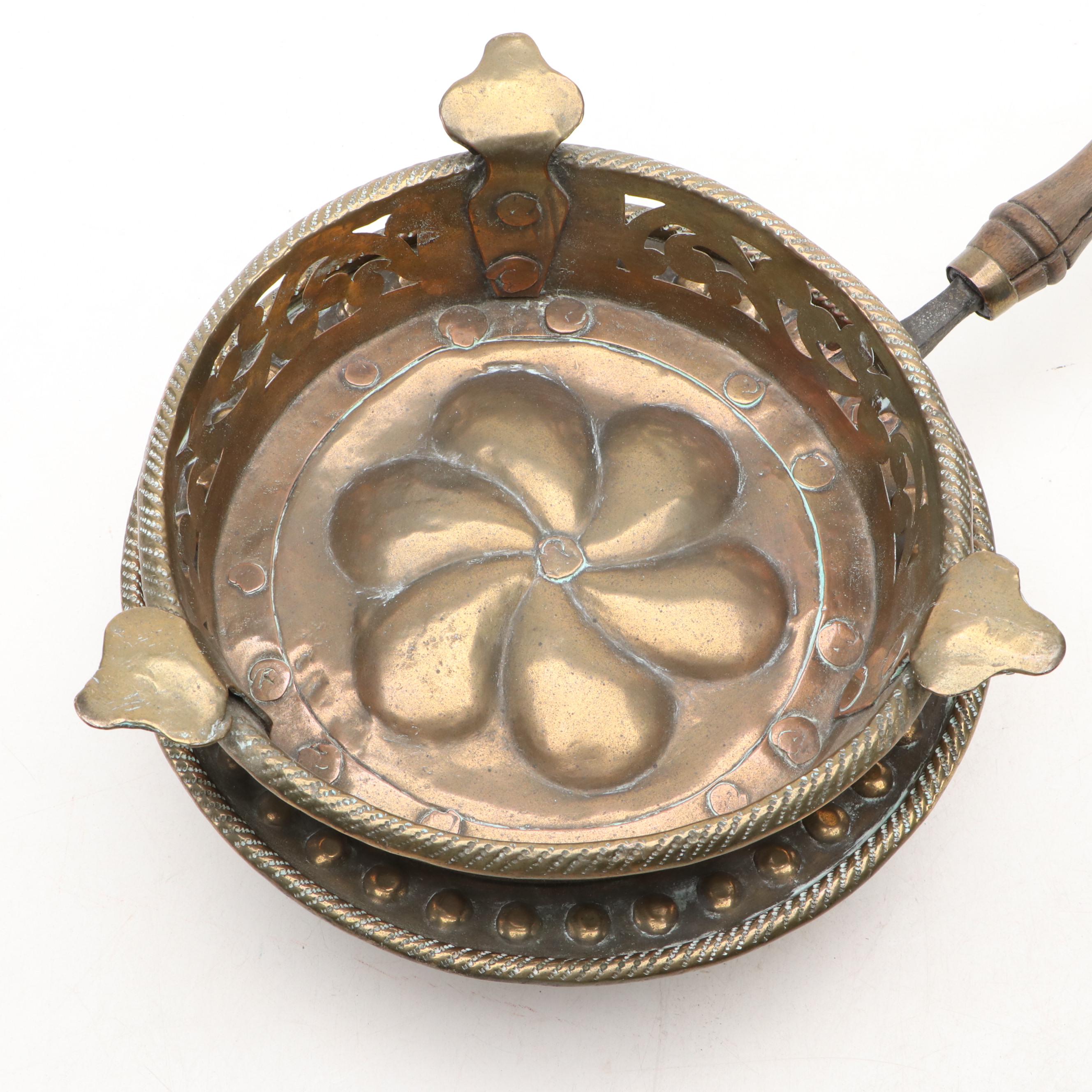 Hand Wrought Pierced Brass Pot Warmer