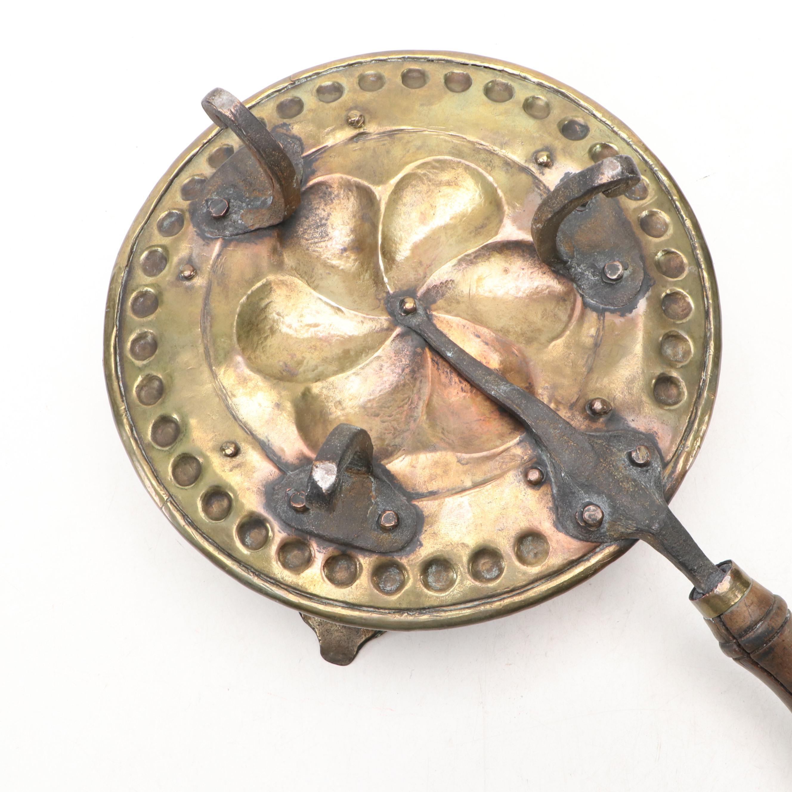 Hand Wrought Pierced Brass Pot Warmer