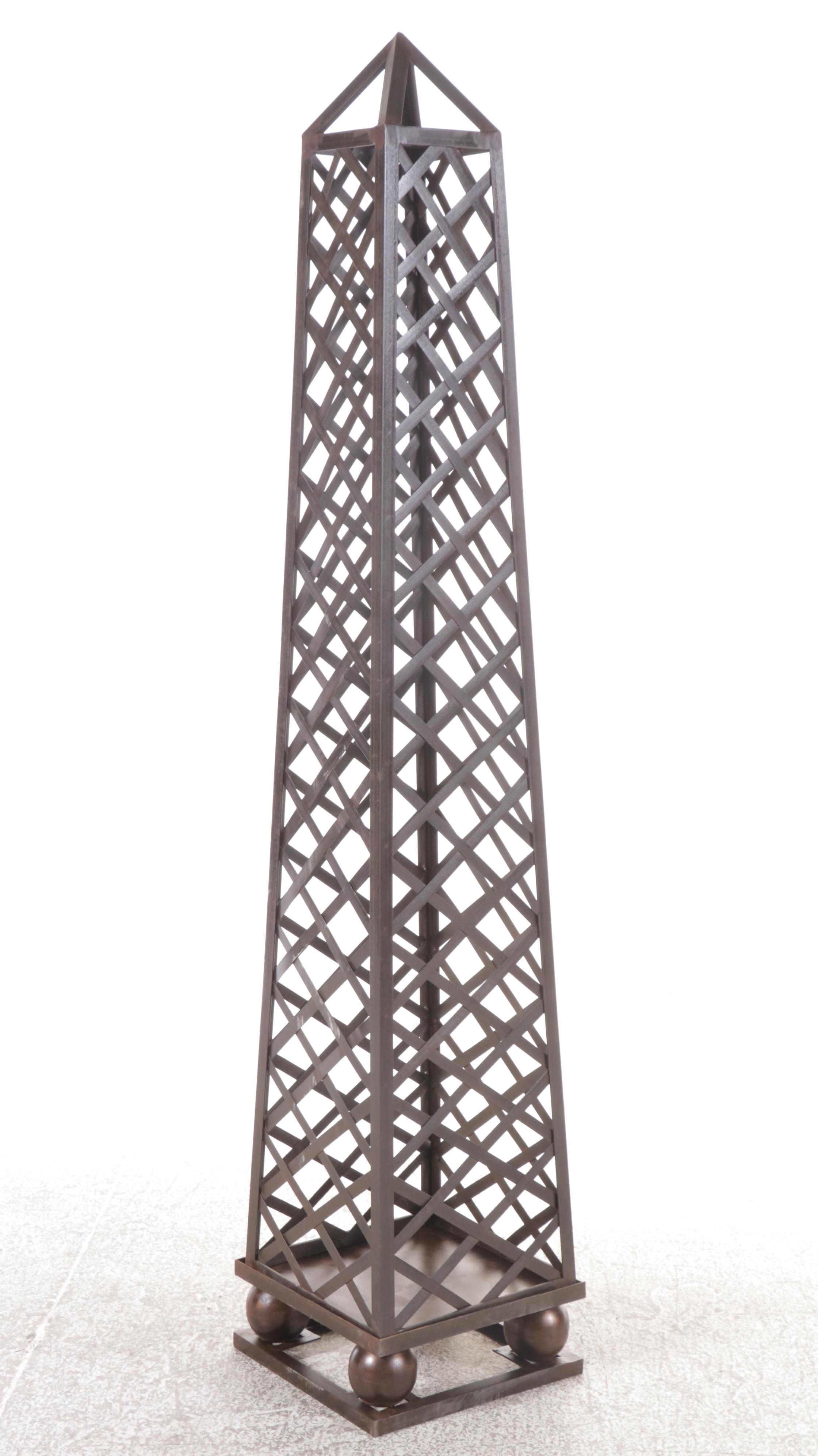 Metal Garden Obelisk
