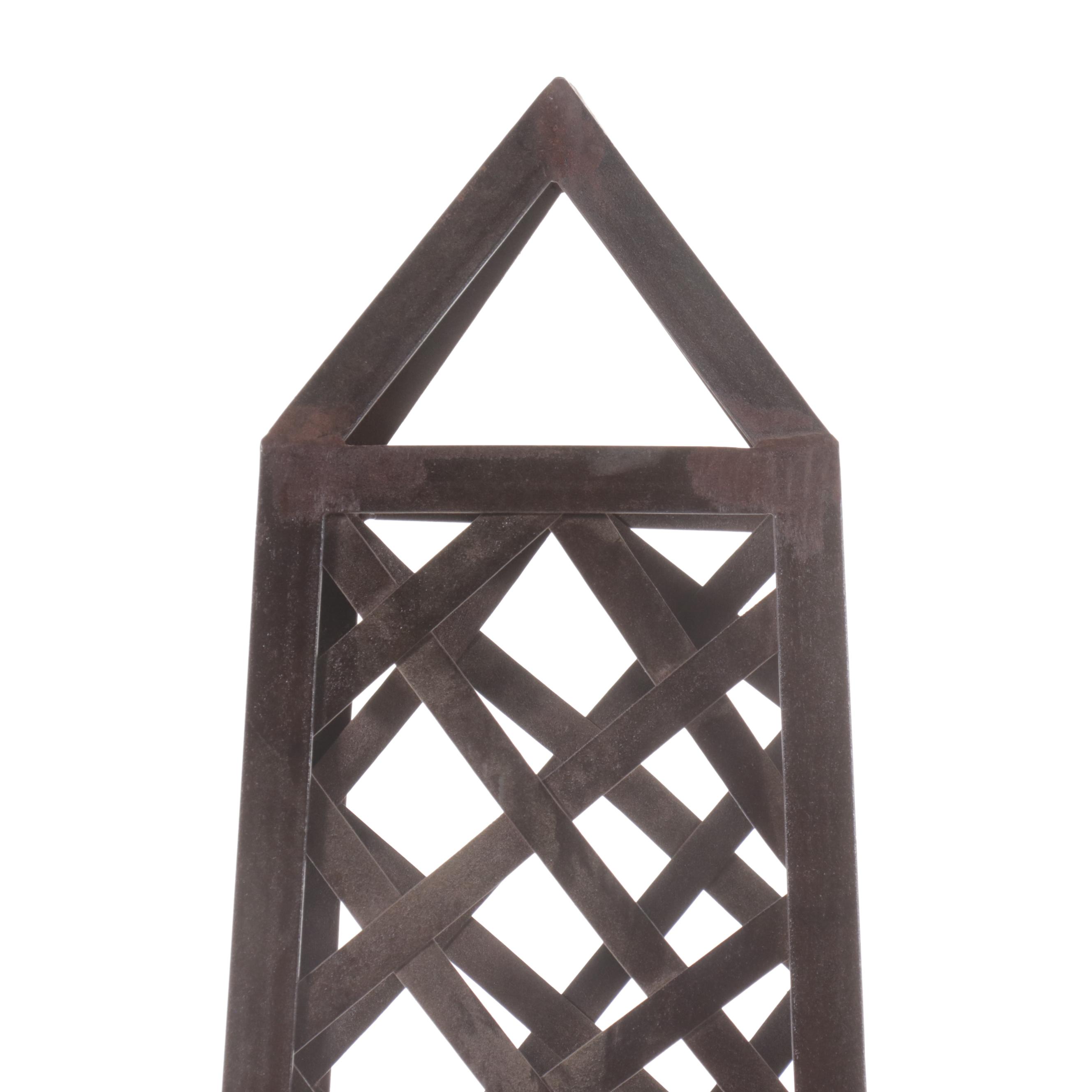 Metal Garden Obelisk
