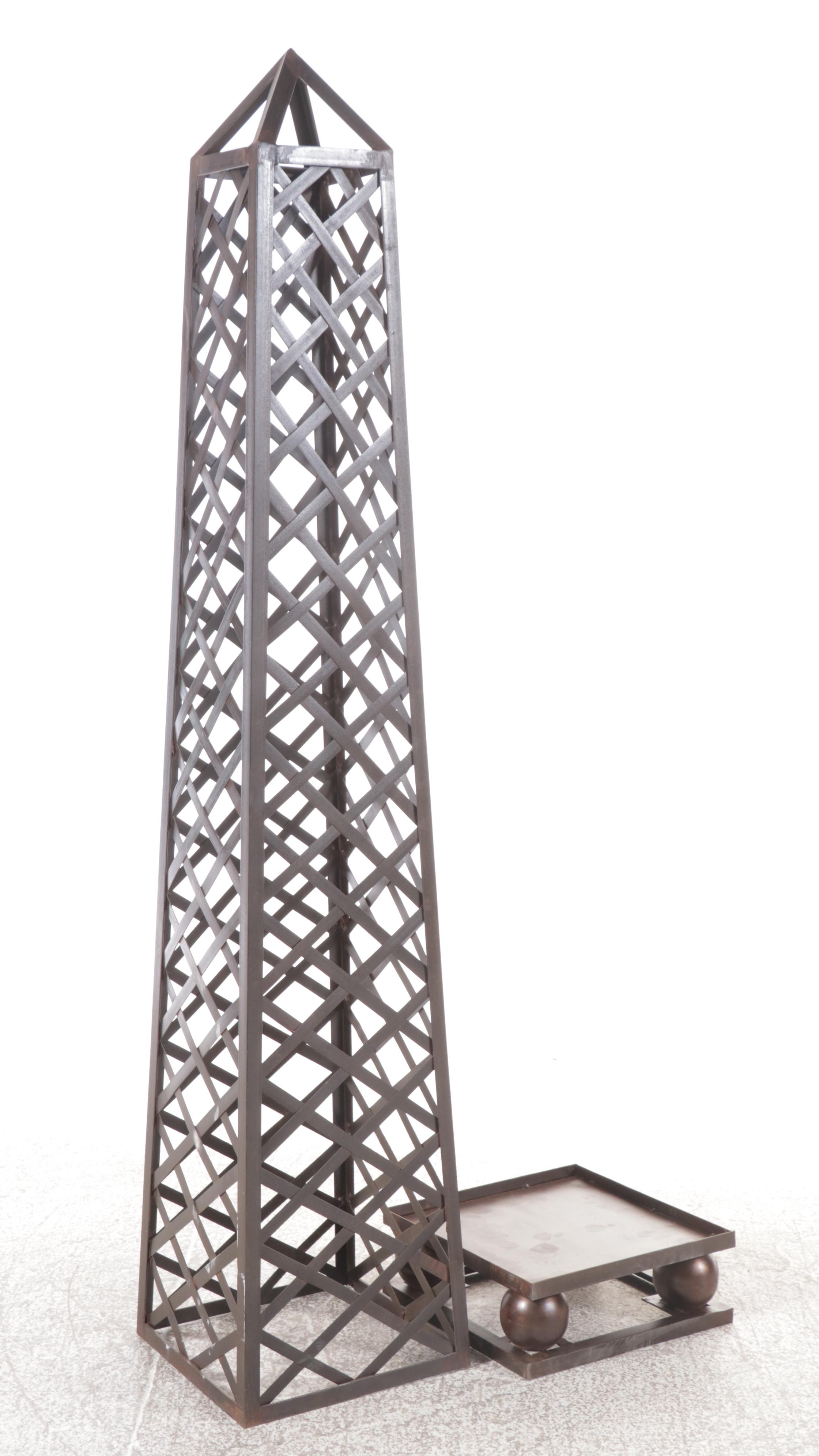 Metal Garden Obelisk