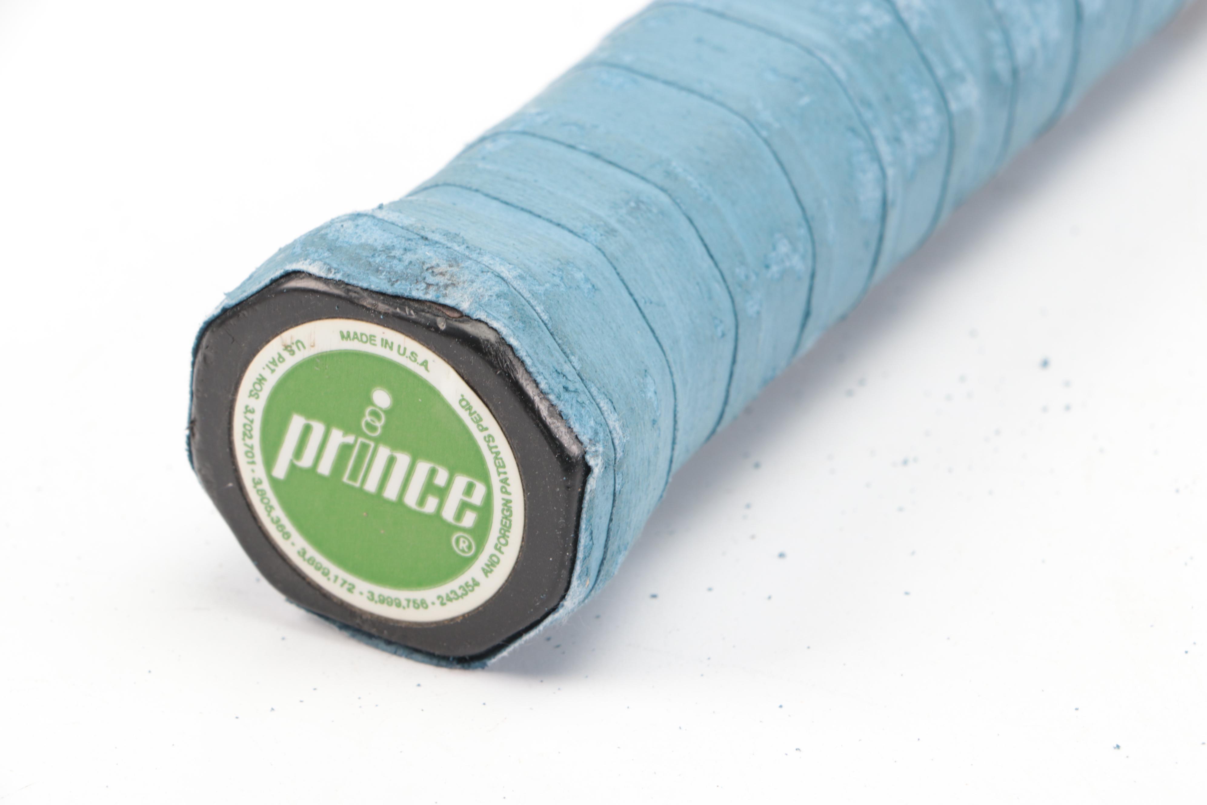 Wilson, E. Kent and Prince Tennis Rackets with Wood Bracket Press, Racket Sleeve