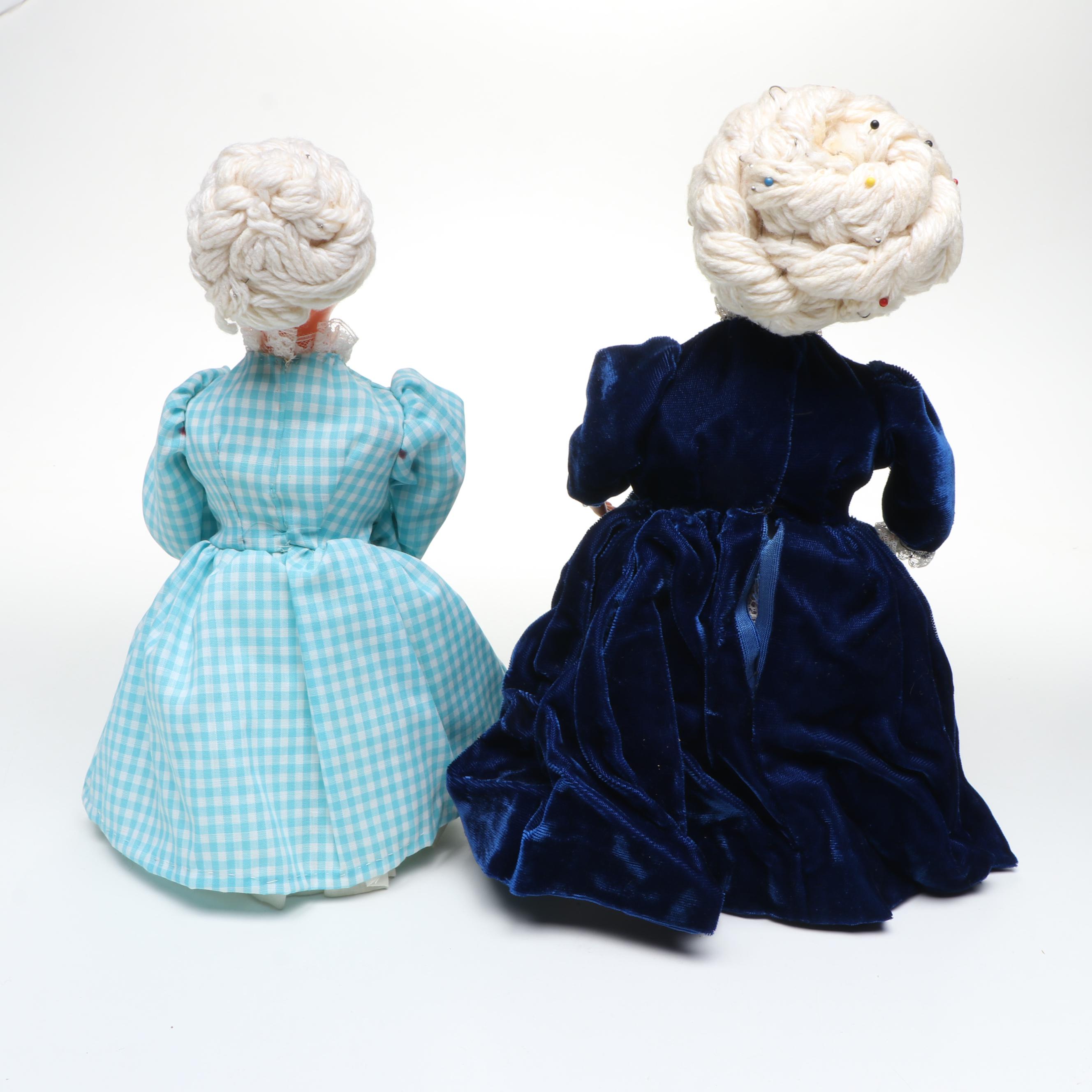 Handmade Dish Soap Bottle Dolls, Mid to Late 20th Century