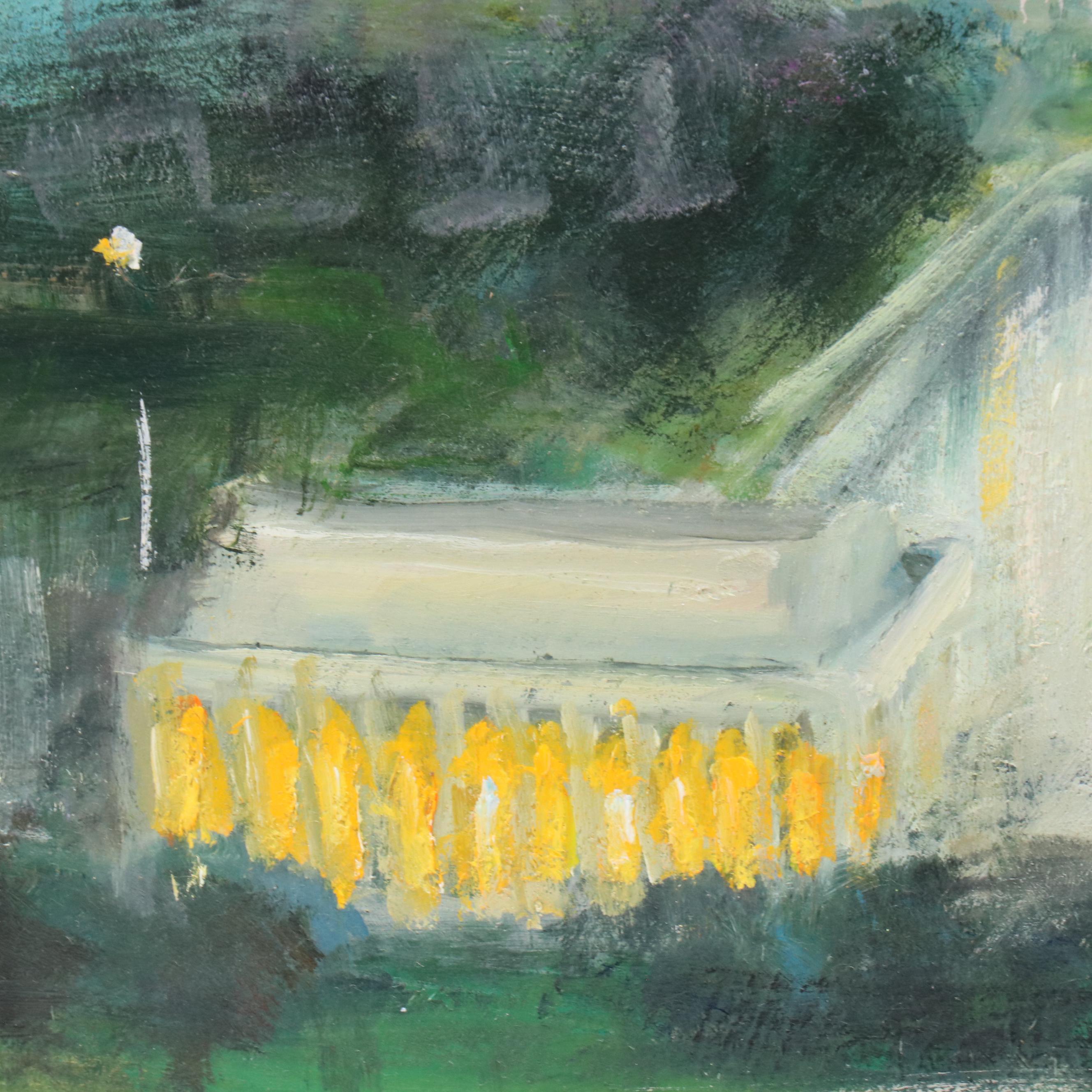 Nino Pippa Cityscape Oil Painting "Washington, DC - Capitol Hill," 2019