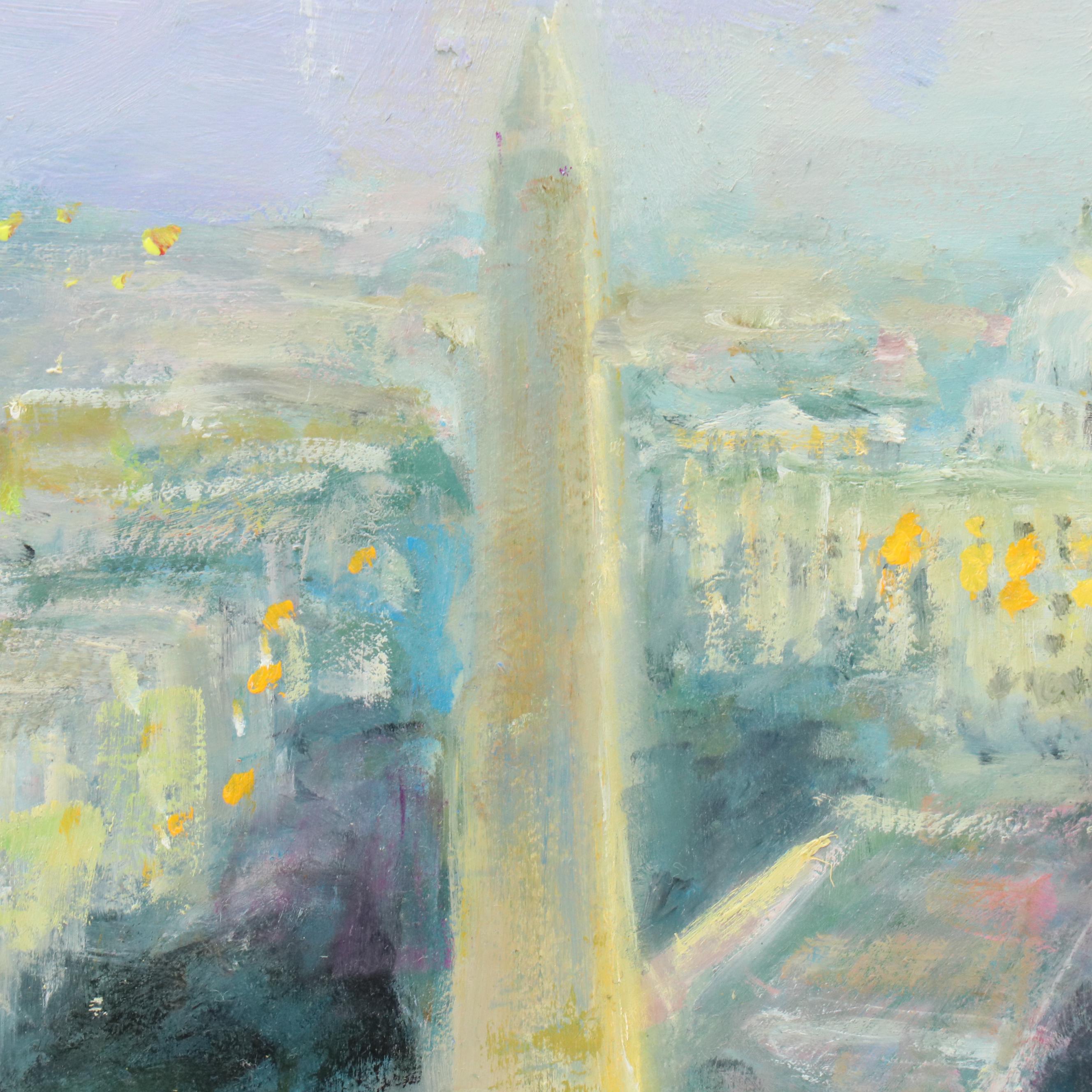 Nino Pippa Cityscape Oil Painting "Washington, DC - Capitol Hill," 2019