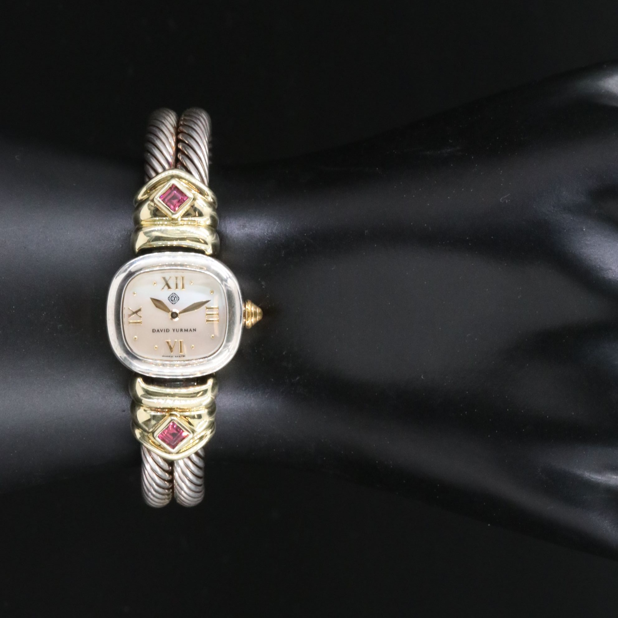 David Yurman 14K & Sterling Silver Cable Watch