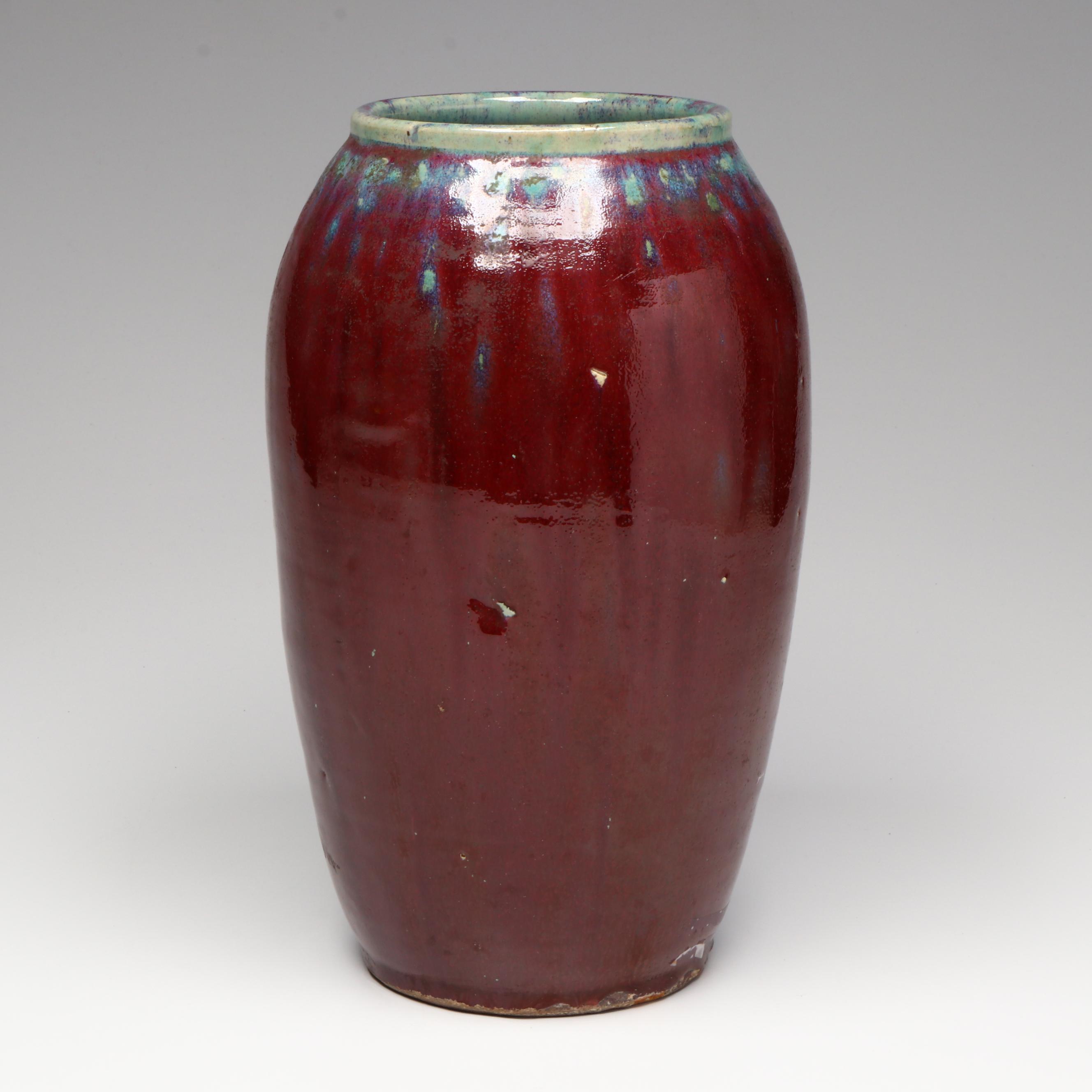 Antique Chinese Qing Dynasty Sang de Boeuf Vase