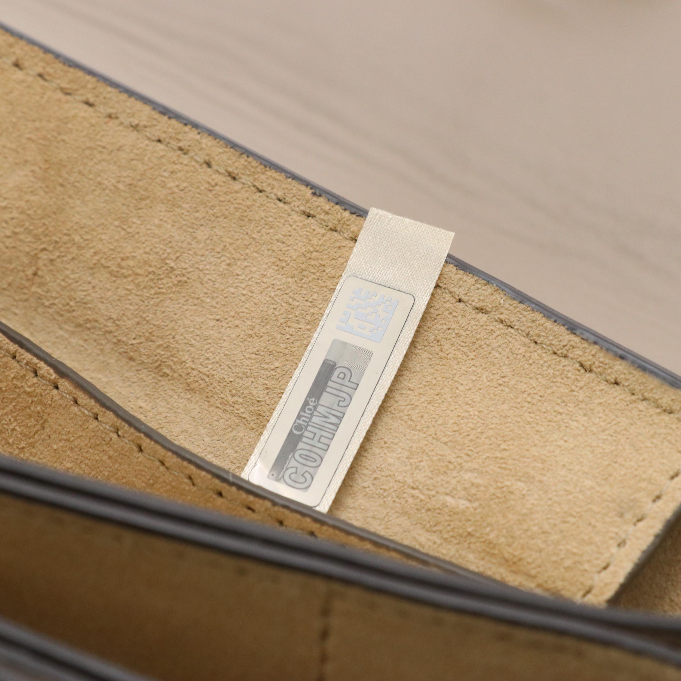 Chloé Faye Crossbody Bag in Grey Taupe Leather and Suede