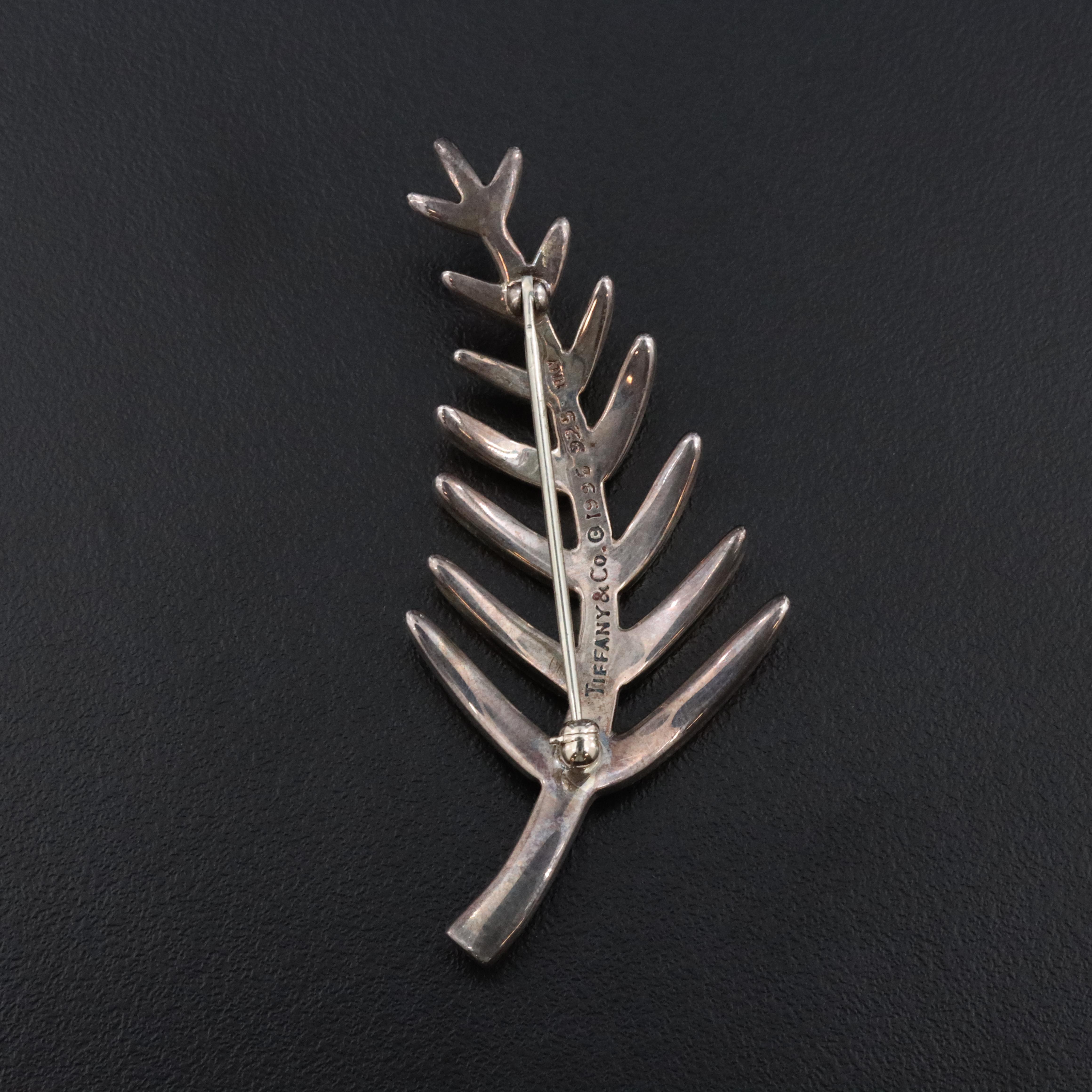 Tiffany & Co. Sterling Palm Leaf Brooch