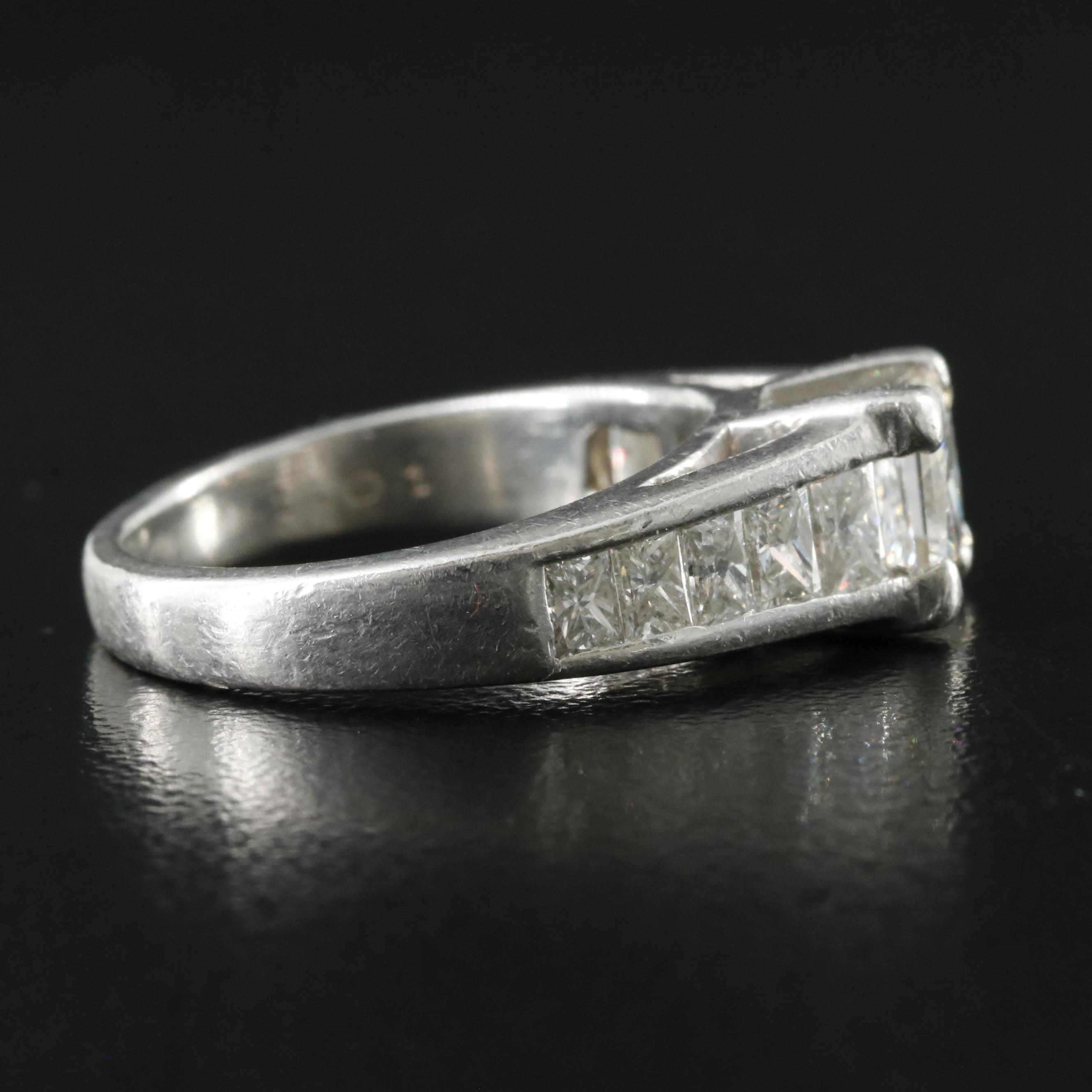 Platinum 2.04 CTW Diamond Ring with Online GIA Report