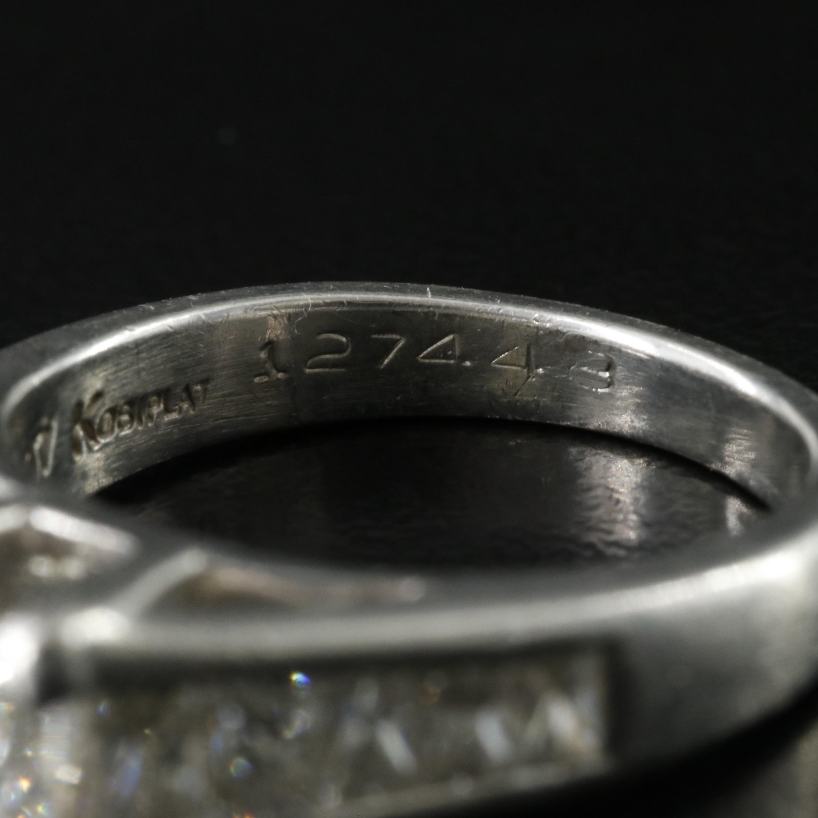 Platinum 2.04 CTW Diamond Ring with Online GIA Report