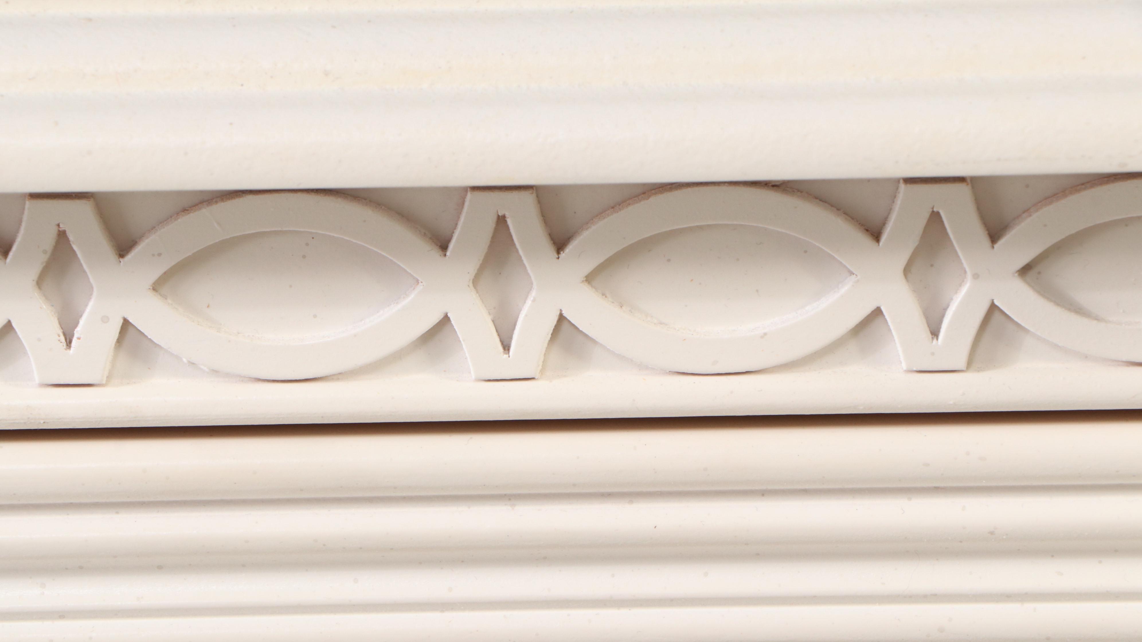 Lexington White-Painted Wood Vanity with Stool and Wall Mirror