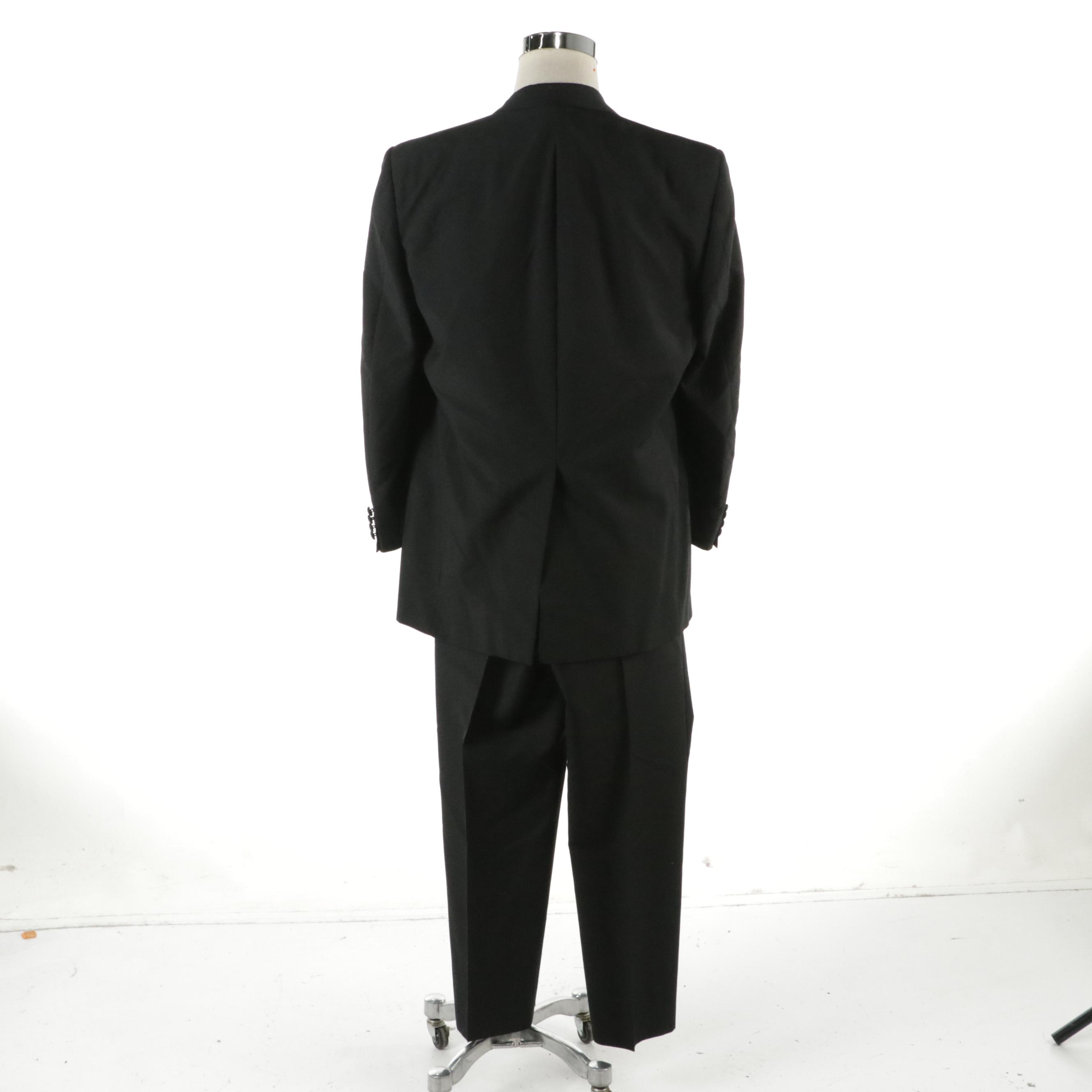 Men's Christian Dior Monsieur Black Wool Two-Piece Suit