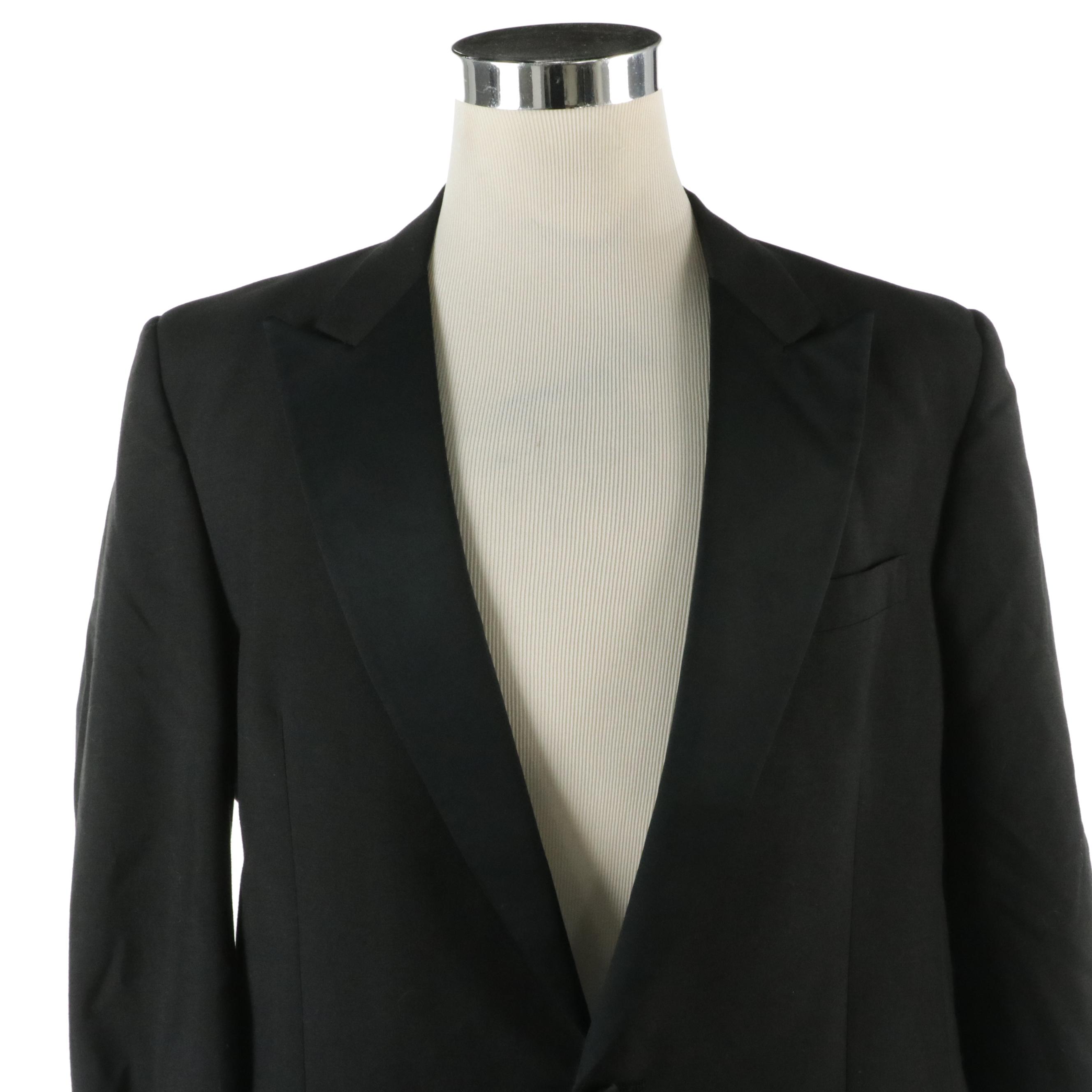 Men's Christian Dior Monsieur Black Wool Two-Piece Suit