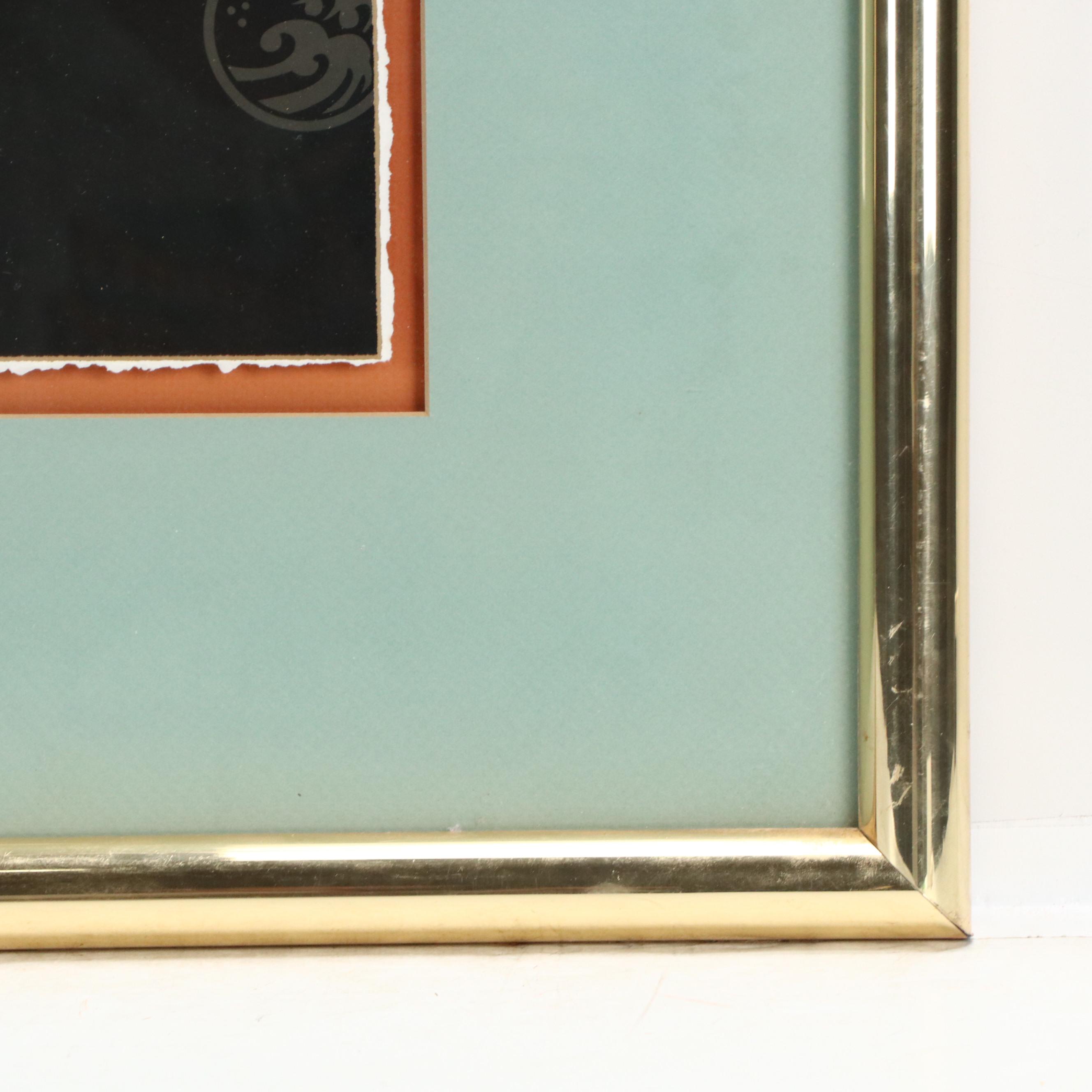 Sudi McCollum Lithograph "Fish Among Seaweed"