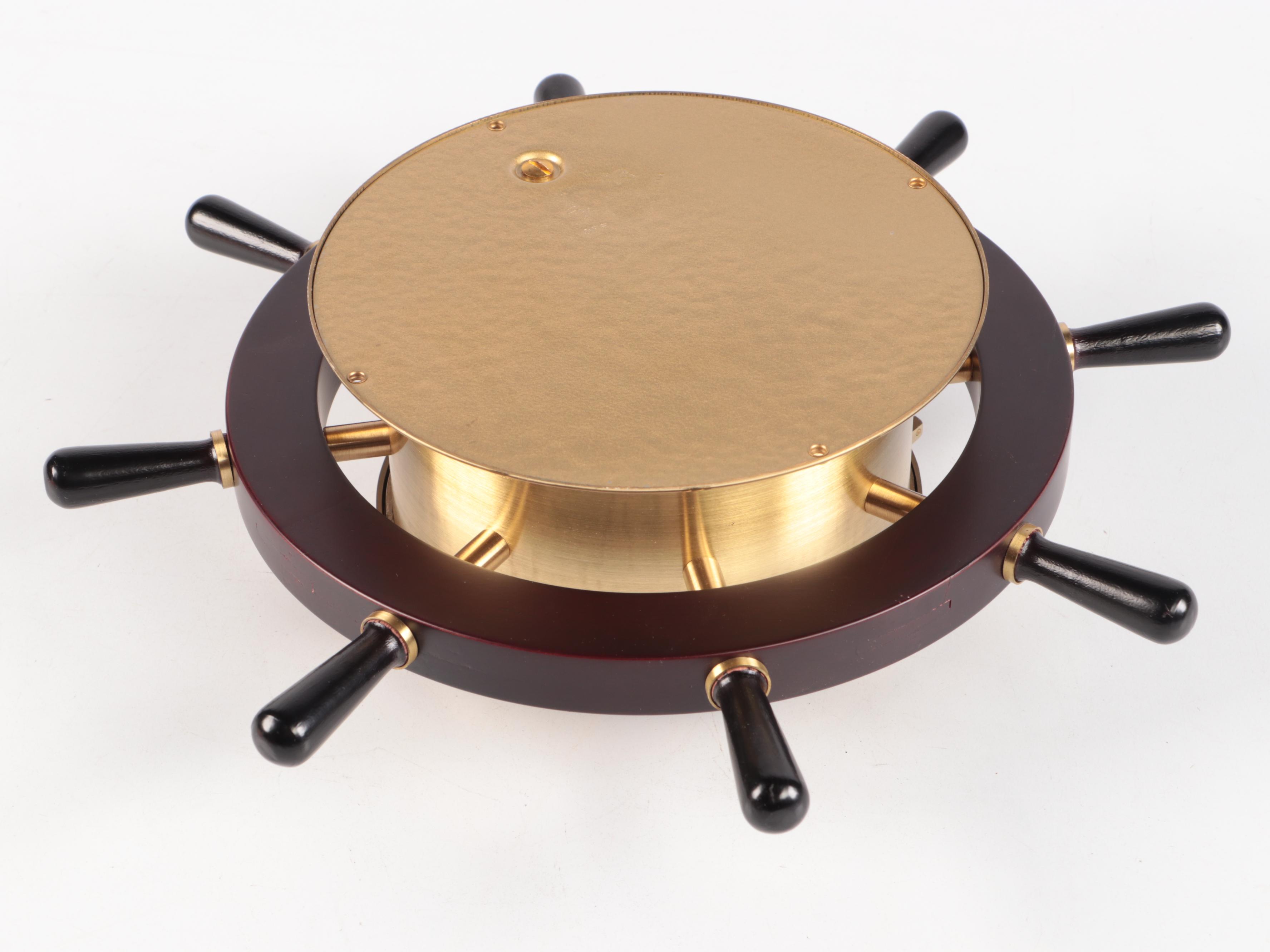 Schatz & Sohne Royal Mariner Wooden and Brass Wall Clock