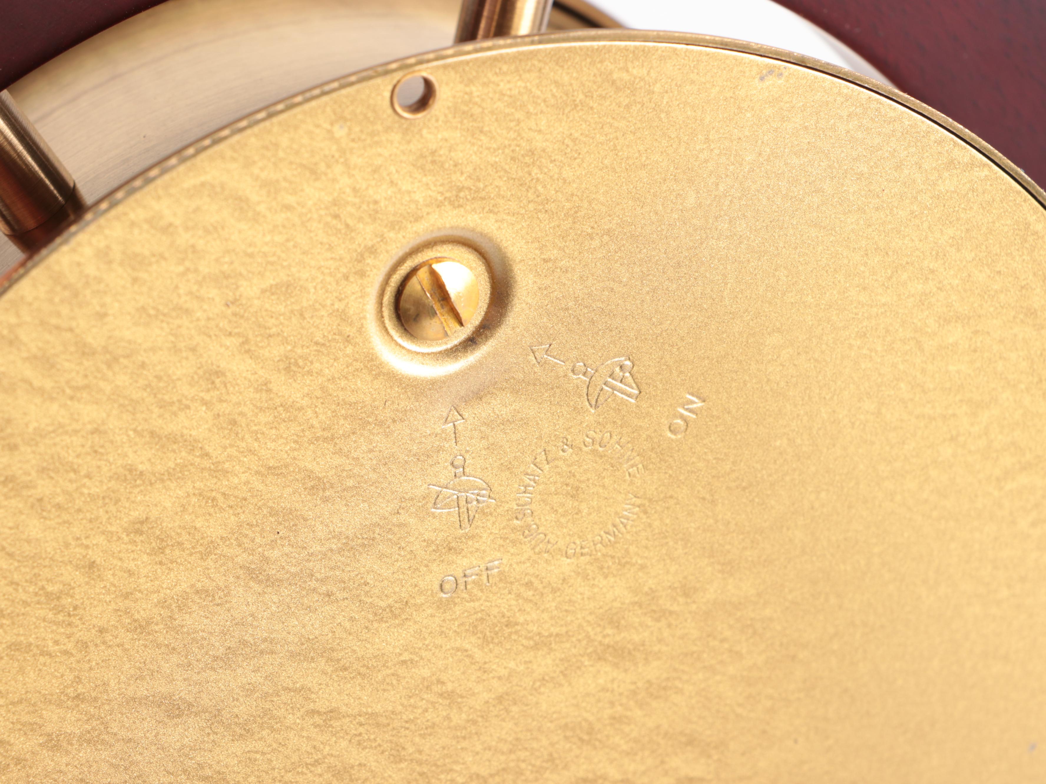 Schatz & Sohne Royal Mariner Wooden and Brass Wall Clock